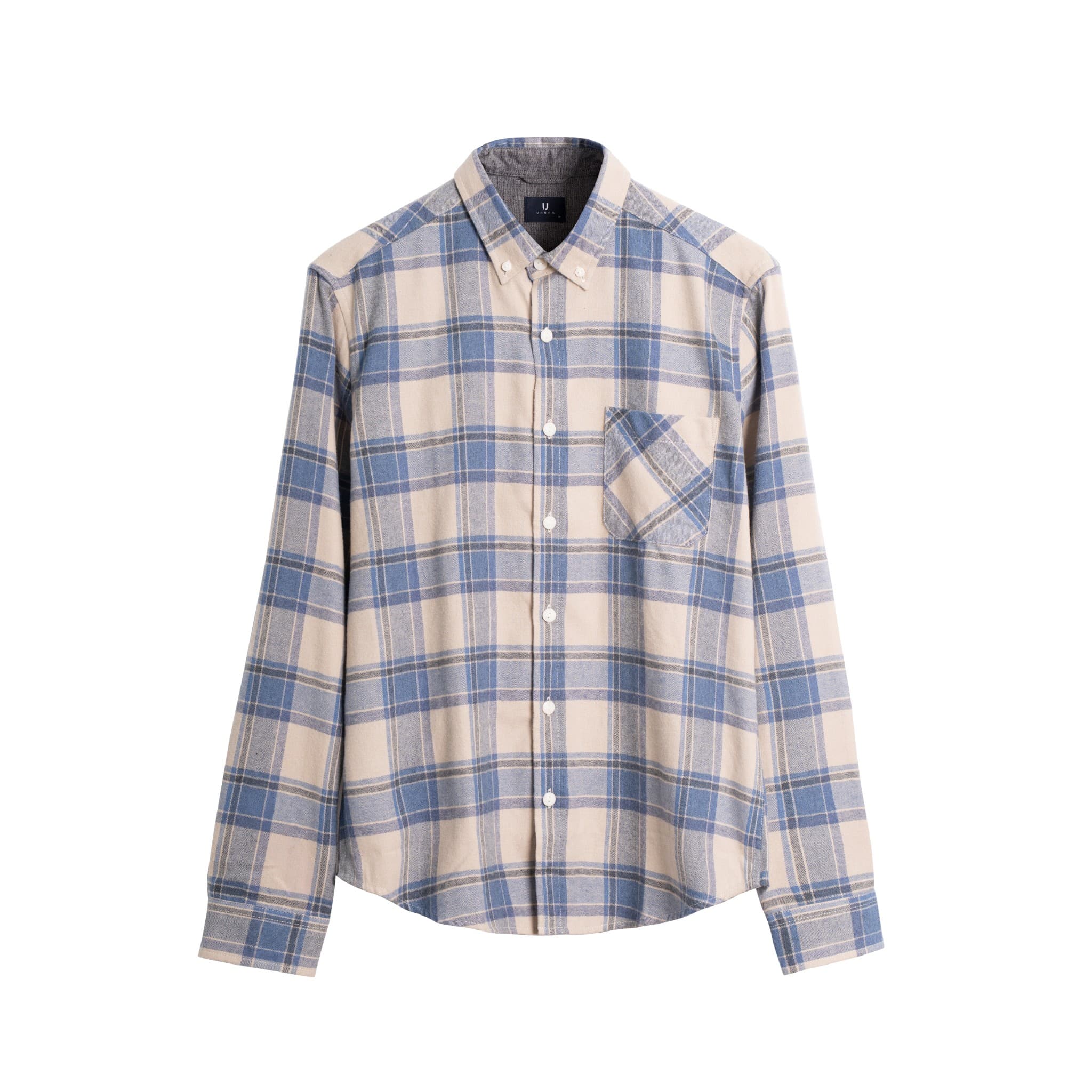 Áo Sơ Mi Dạ Dài Tay Kẻ Túi Ngực Urban 1299 - NO.5 - S