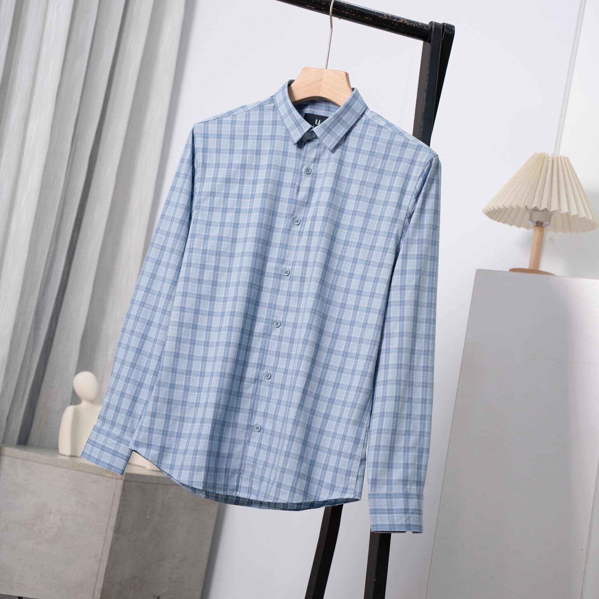 Áo Sơ Mi Bamboo Kẻ Dài Tay Urban 1364 - NO.2 - S