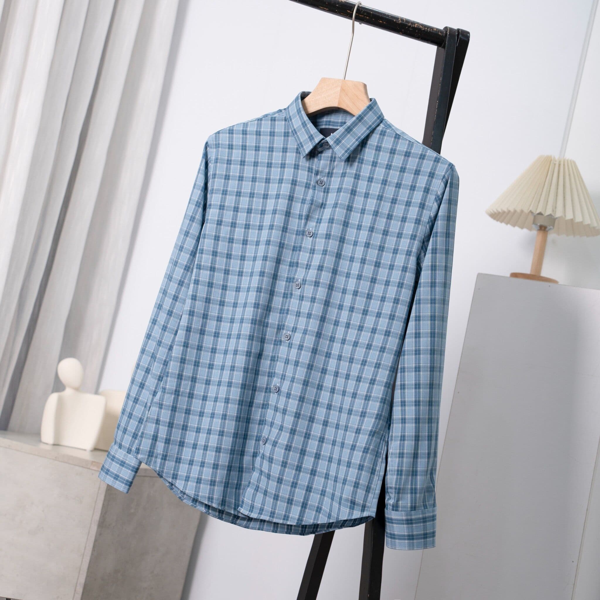 Áo Sơ Mi Bamboo Kẻ Dài Tay Urban 1364 - NO.3 - S