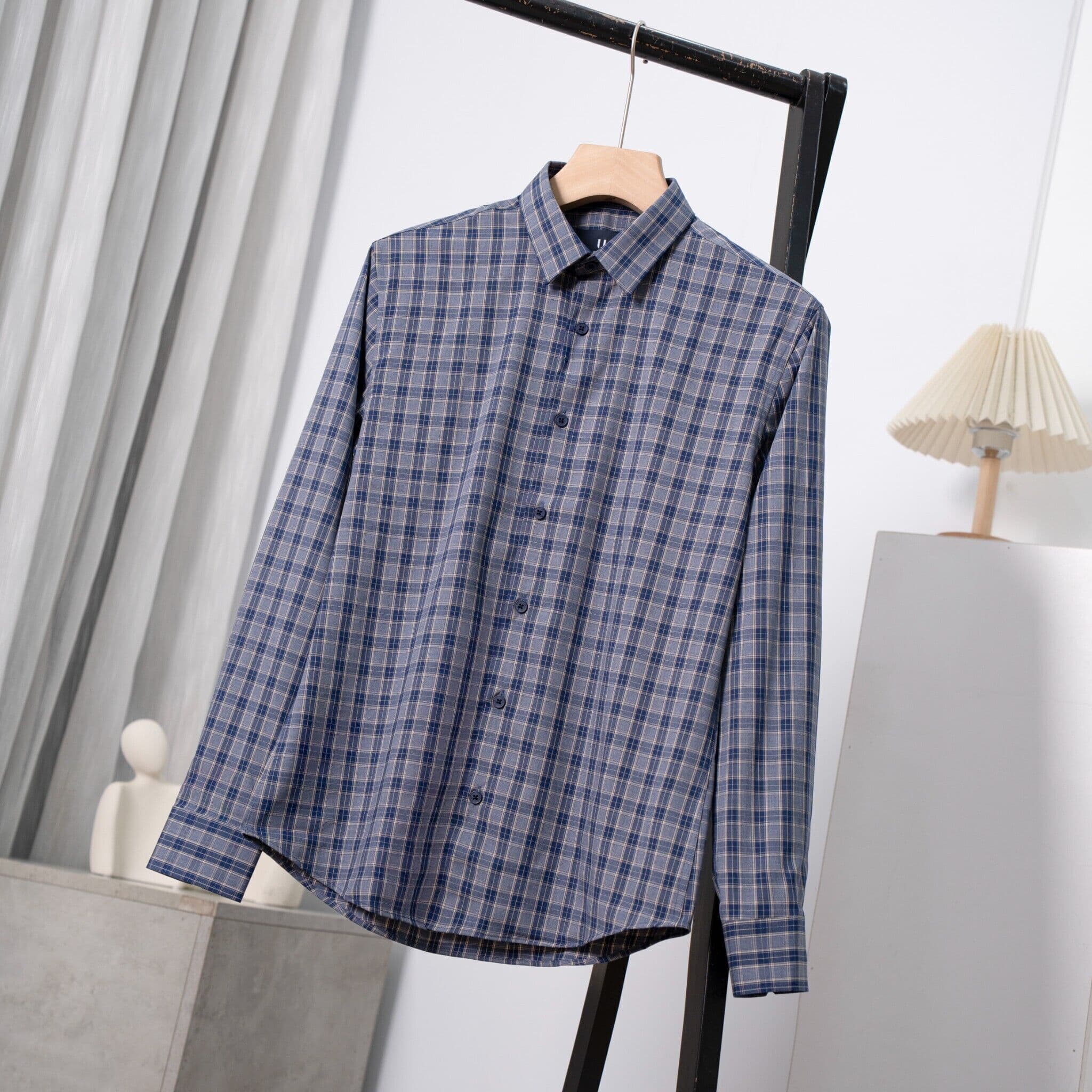 Áo Sơ Mi Bamboo Kẻ Dài Tay Urban 1364 - NO.4 - S