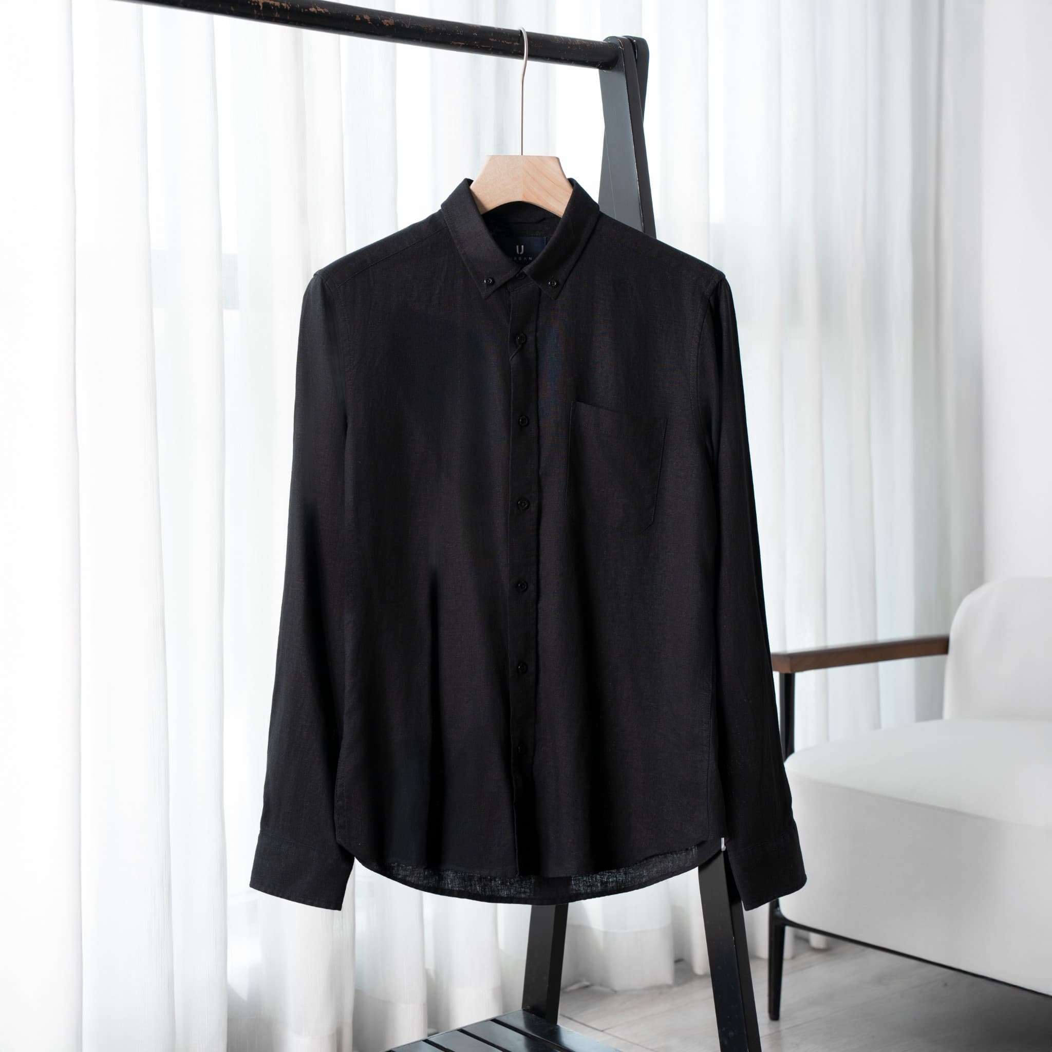Áo Sơ Mi Kẻ Dài Tay Linen Urban 1023 - NO.8 - S