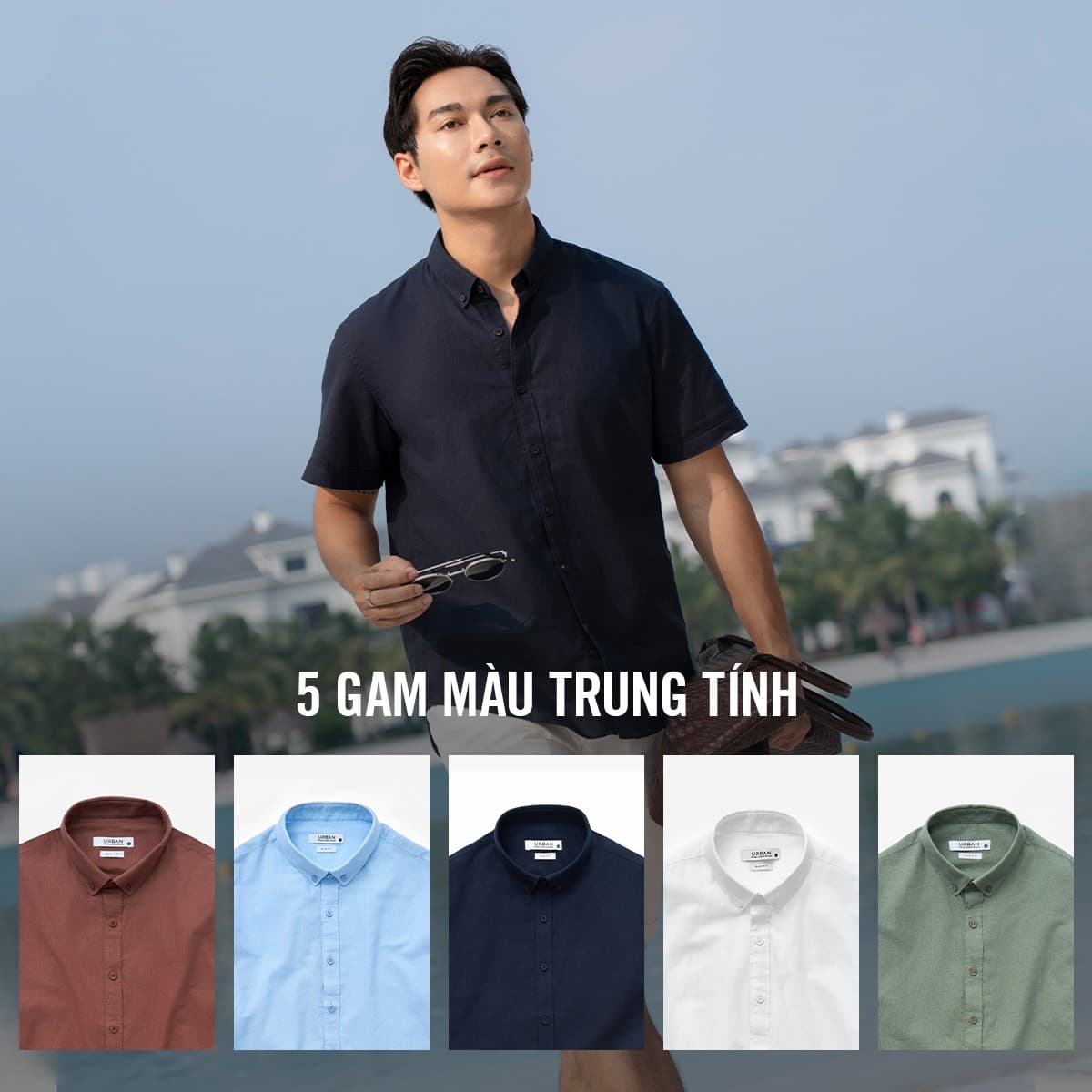 Áo Sơ Mi Cộc Tay Linen Urban 1305