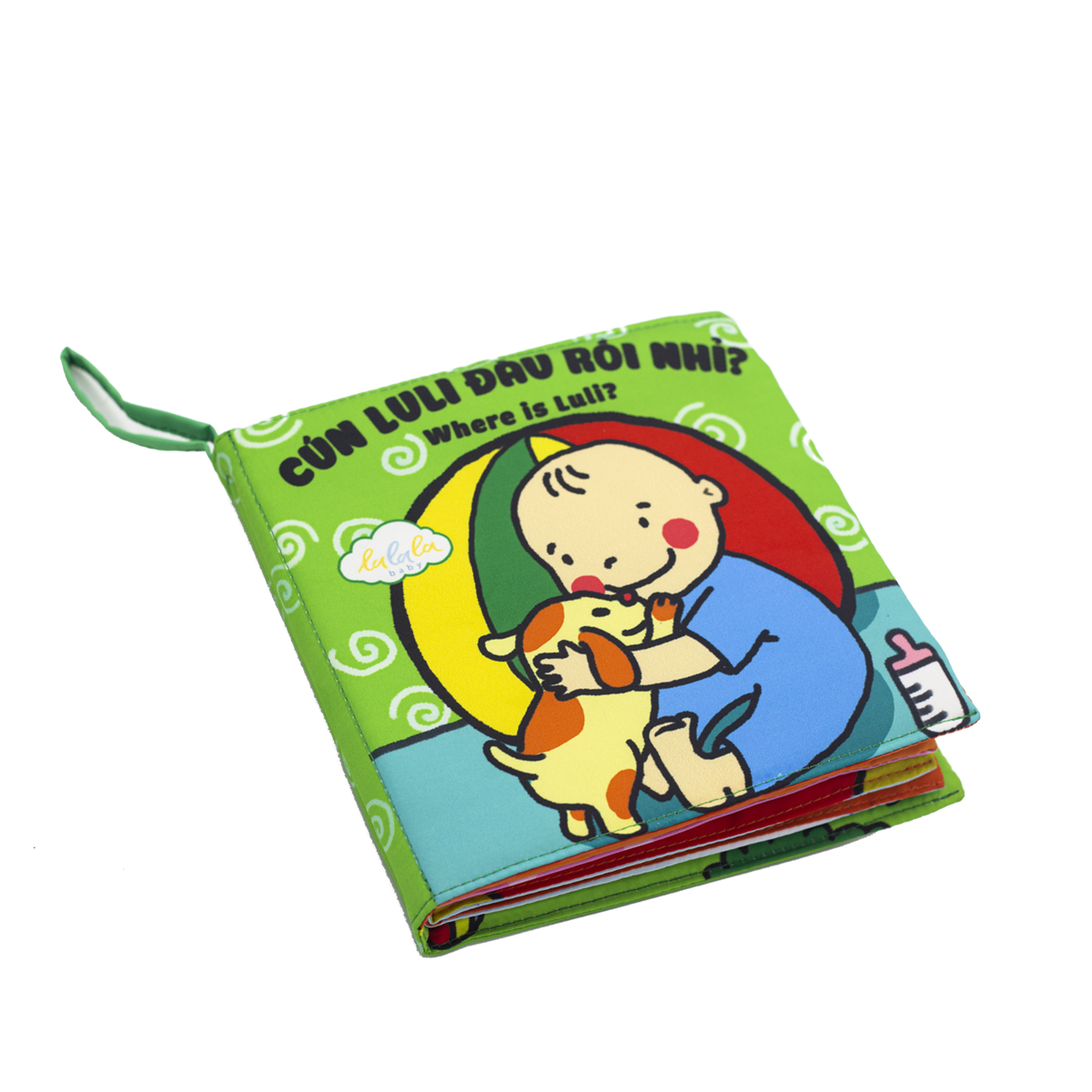 Sách vải đa tương tác Lalala Baby nhiều chủ đề, kích thước lớn 18x18cm