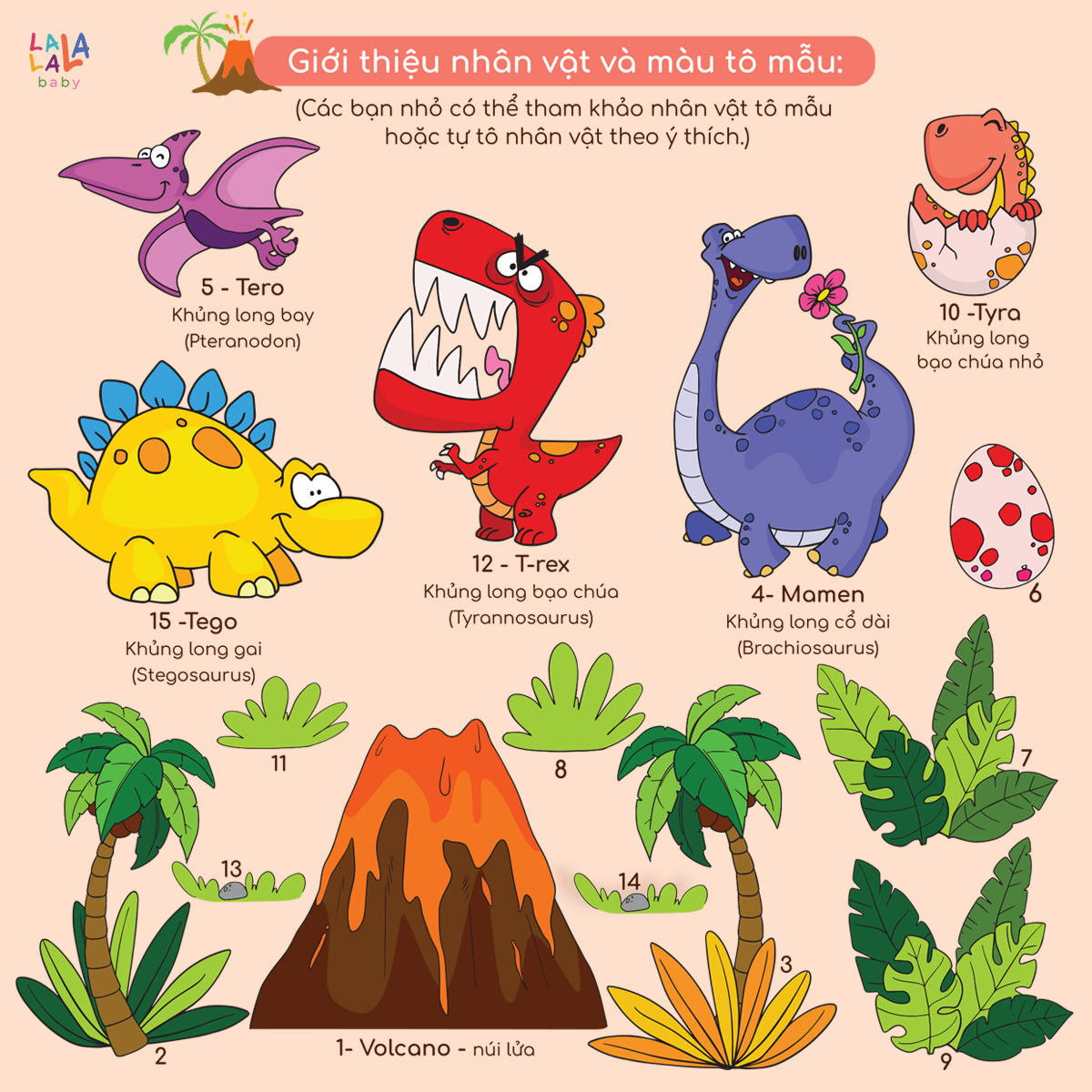 Tranh tô màu gỗ kèm bút màu Lalala baby Paint Play