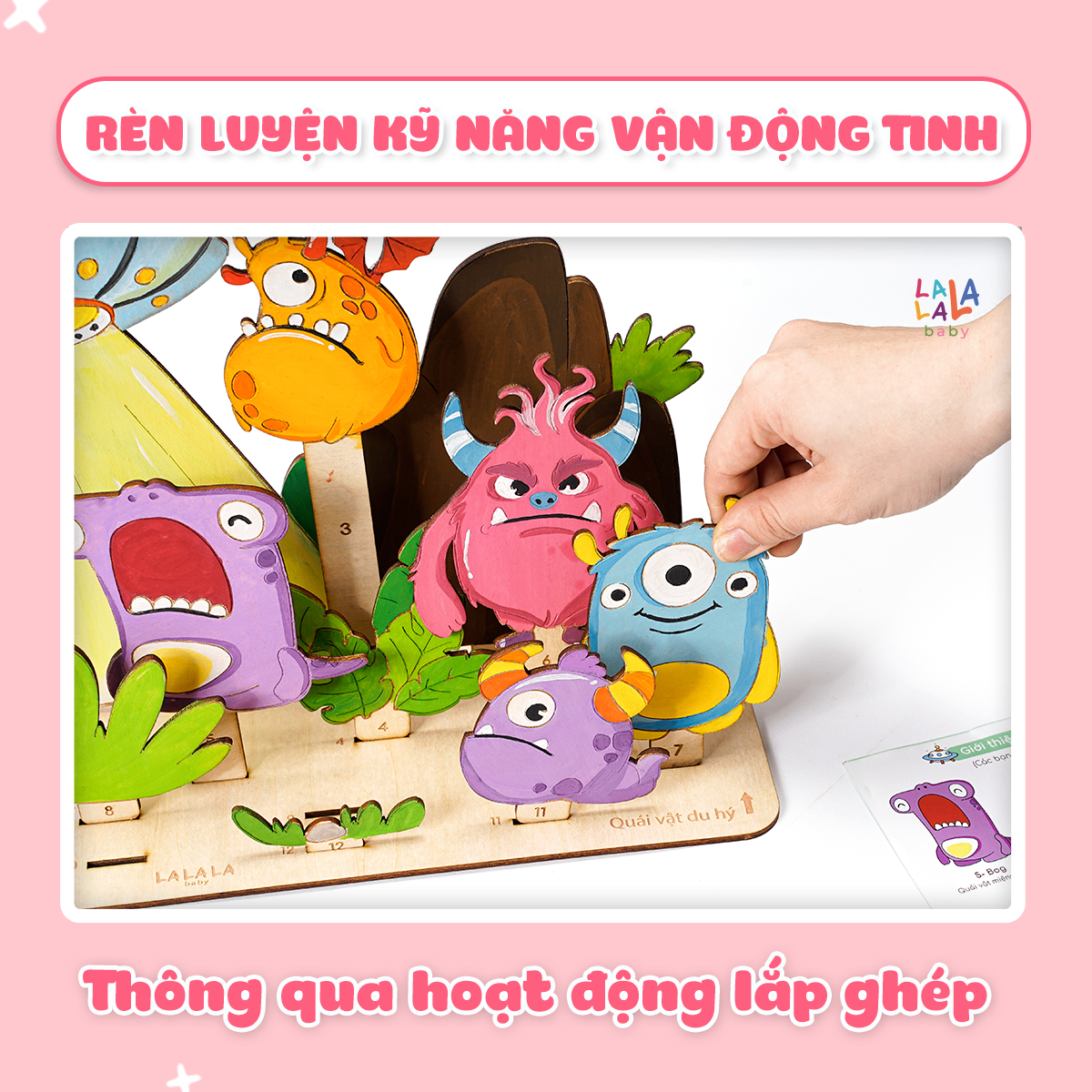 Tranh tô màu gỗ kèm bút màu Lalala baby Paint Play