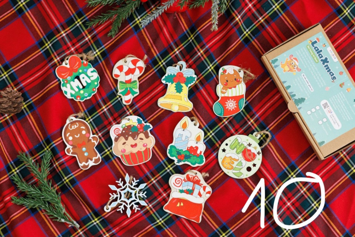 Bộ trang trí noel Lalaxmas - bộ treo Noel 3