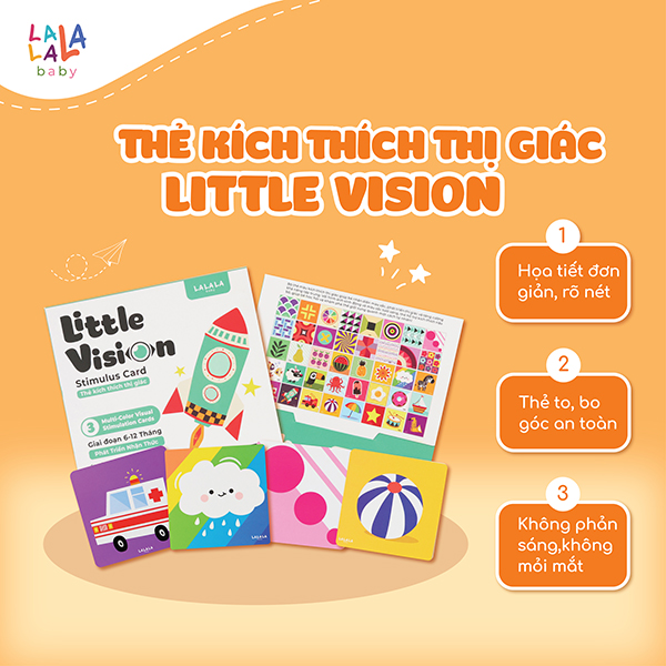 Bộ thẻ Lalala baby kích thích thị giác Little Vision