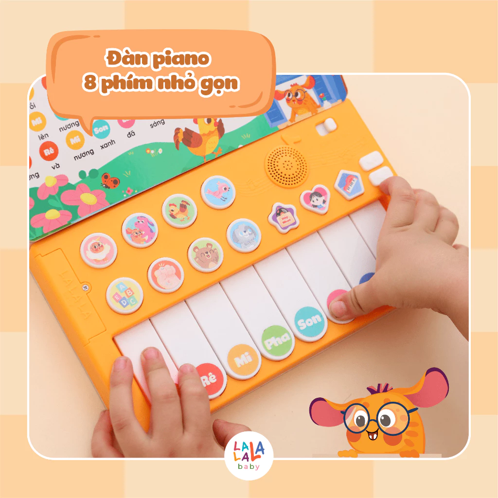 Đồ chơi âm nhạc sách đàn Lala piano