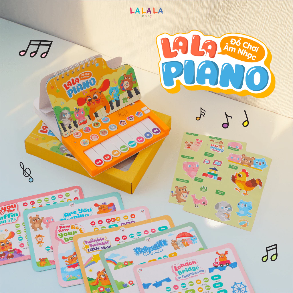 Đồ chơi âm nhạc sách đàn Lala piano
