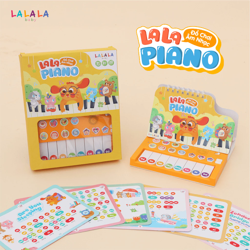 Đồ chơi âm nhạc sách đàn Lala piano