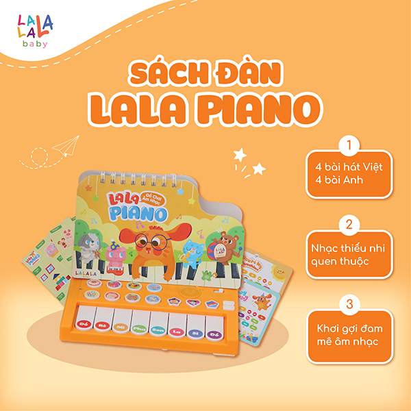 Đồ chơi âm nhạc sách đàn Lala piano