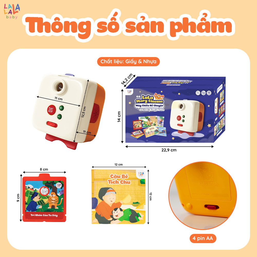 Lala Story Cinema - Máy chiếu kể chuyện cho bé (Web)