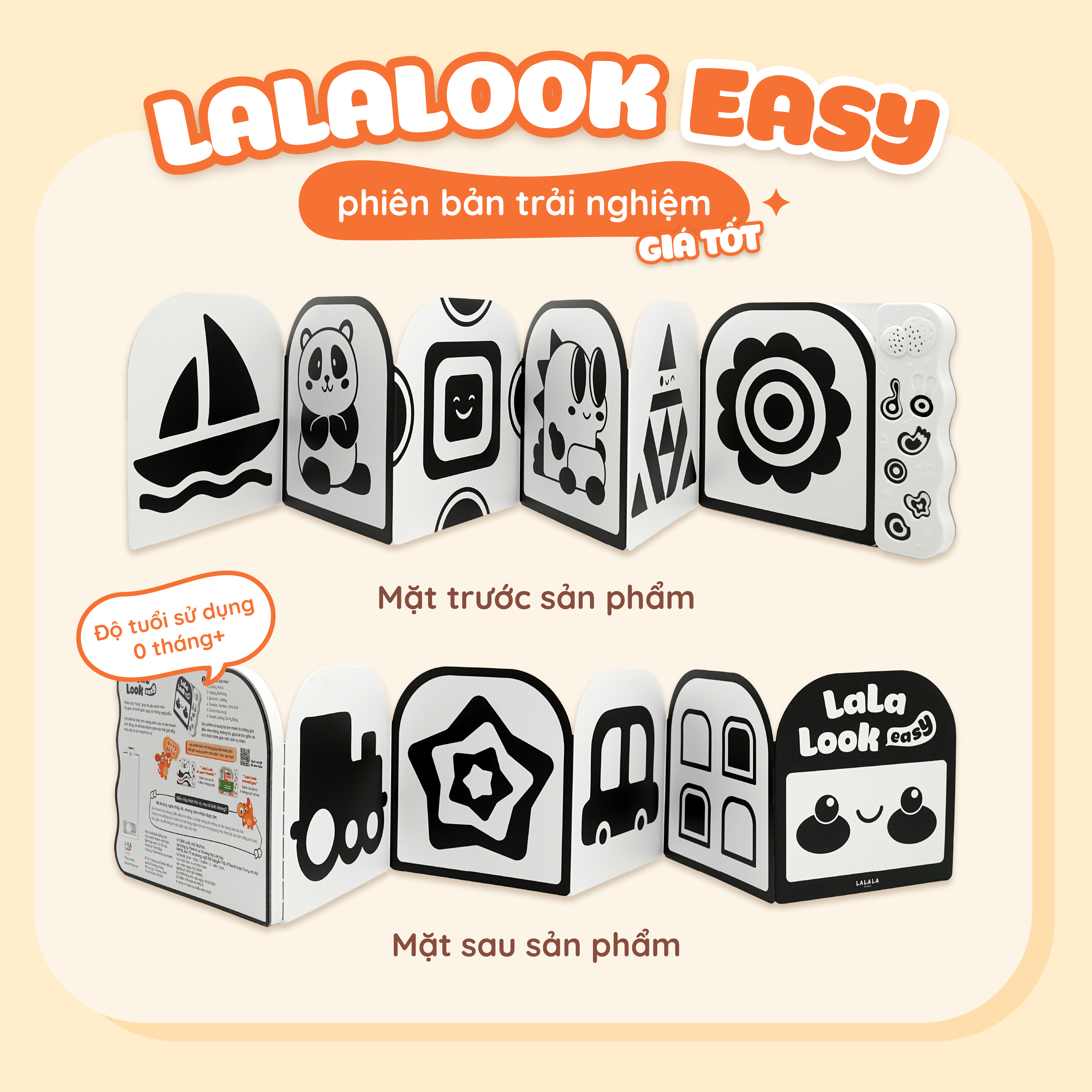 Phân loại 3: Sách âm thanh Lalala baby Lalalook easy 18x23 cm