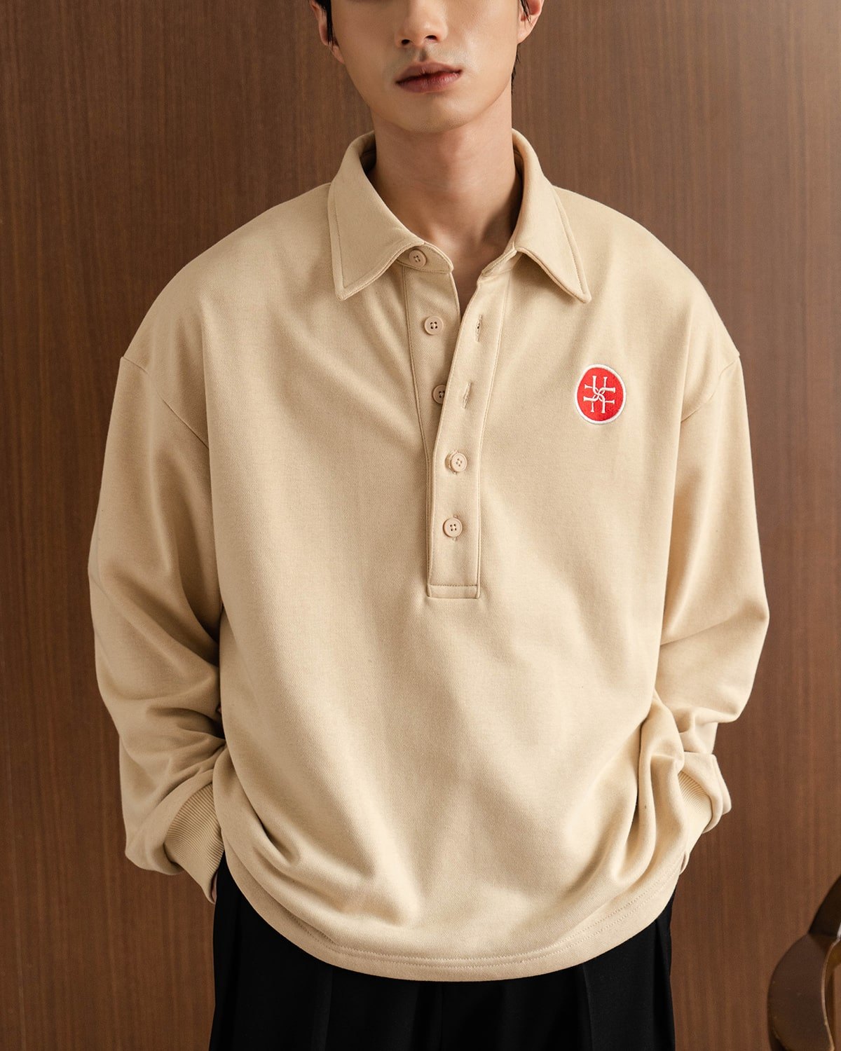 UNCLÉ Beige Grand Sweat Polo