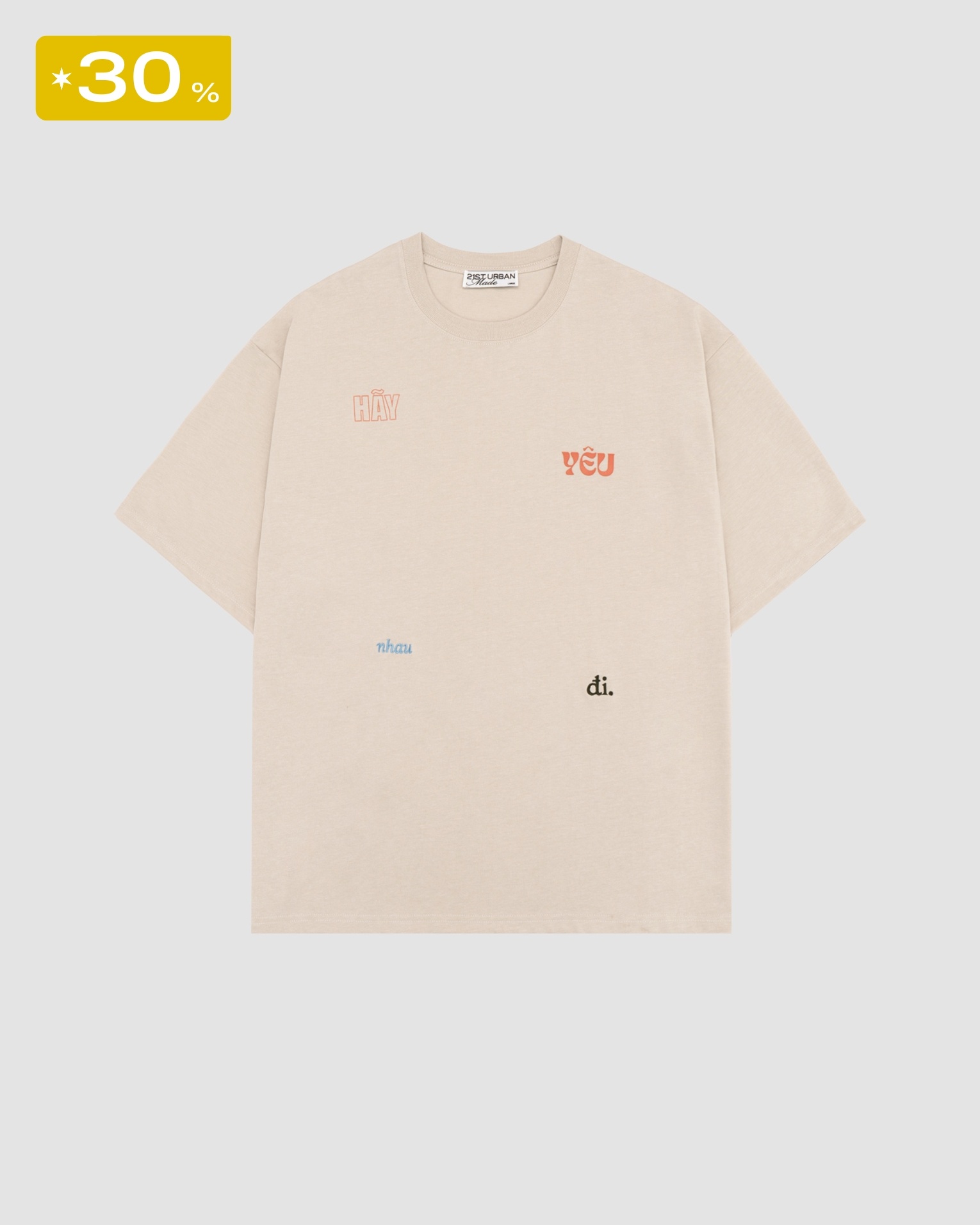 21ST URBAN Beige Yeu-di T-shirt