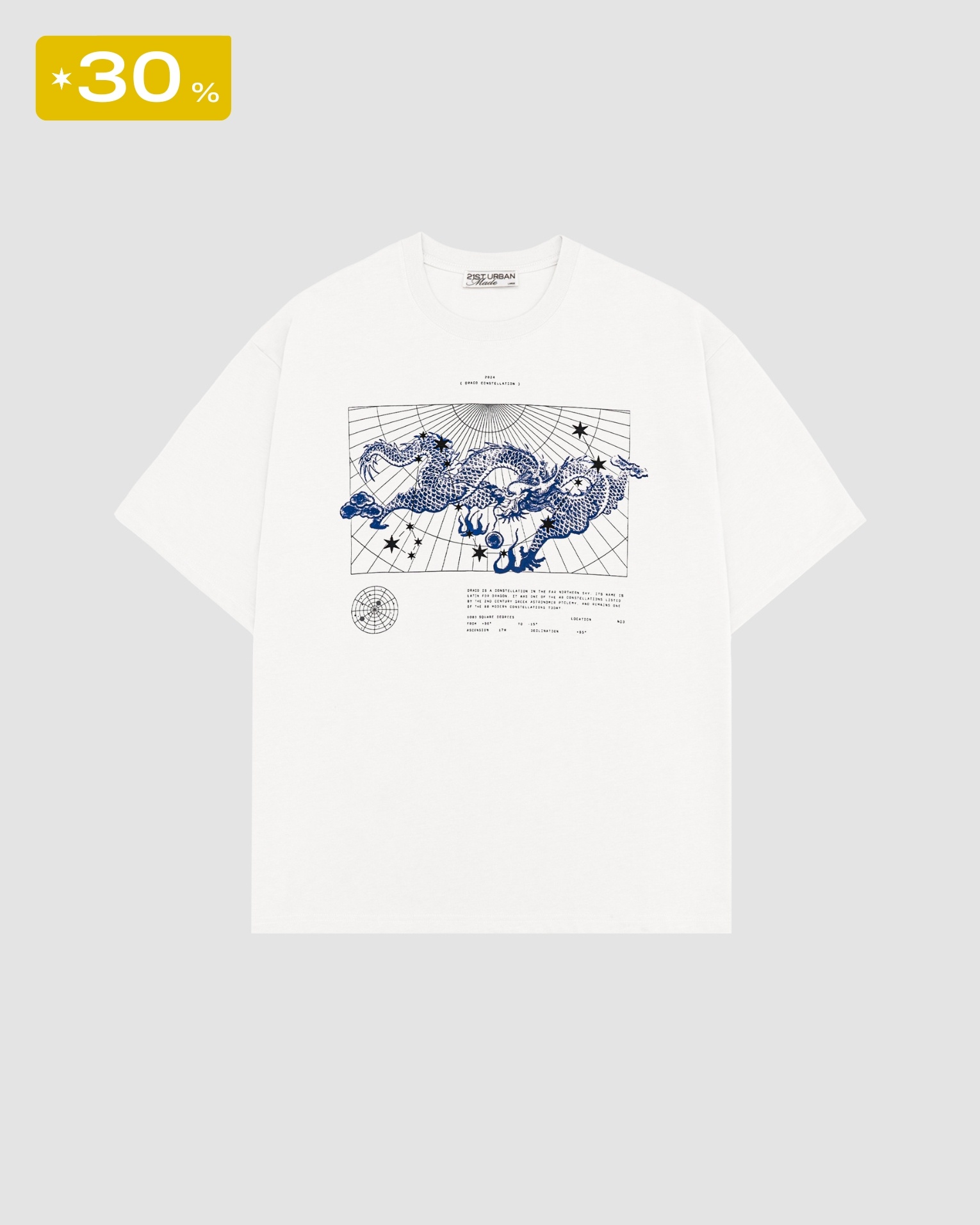 21ST URBAN White Draco T-shirt