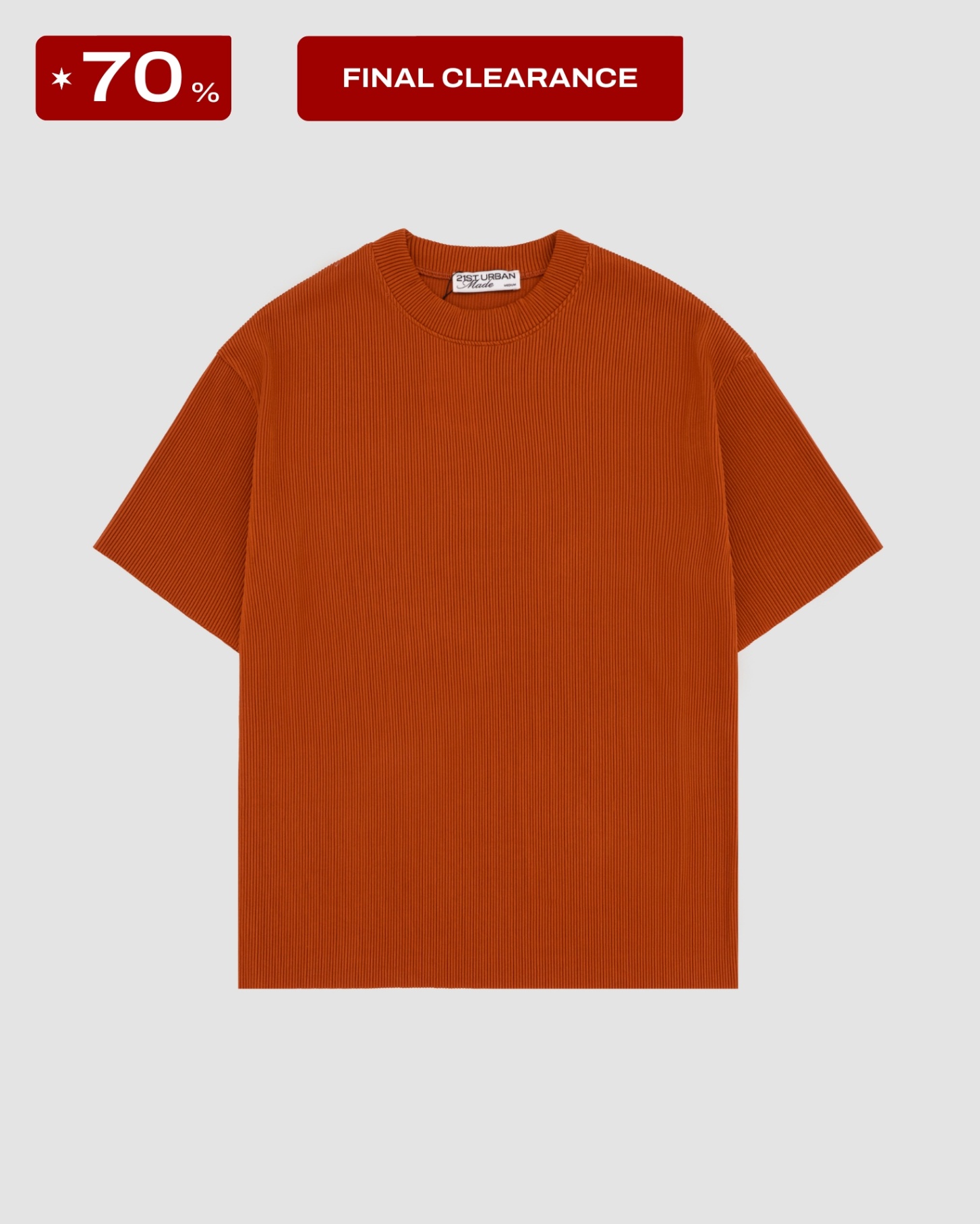 21ST URBAN Carrot Comfy Pleated Top