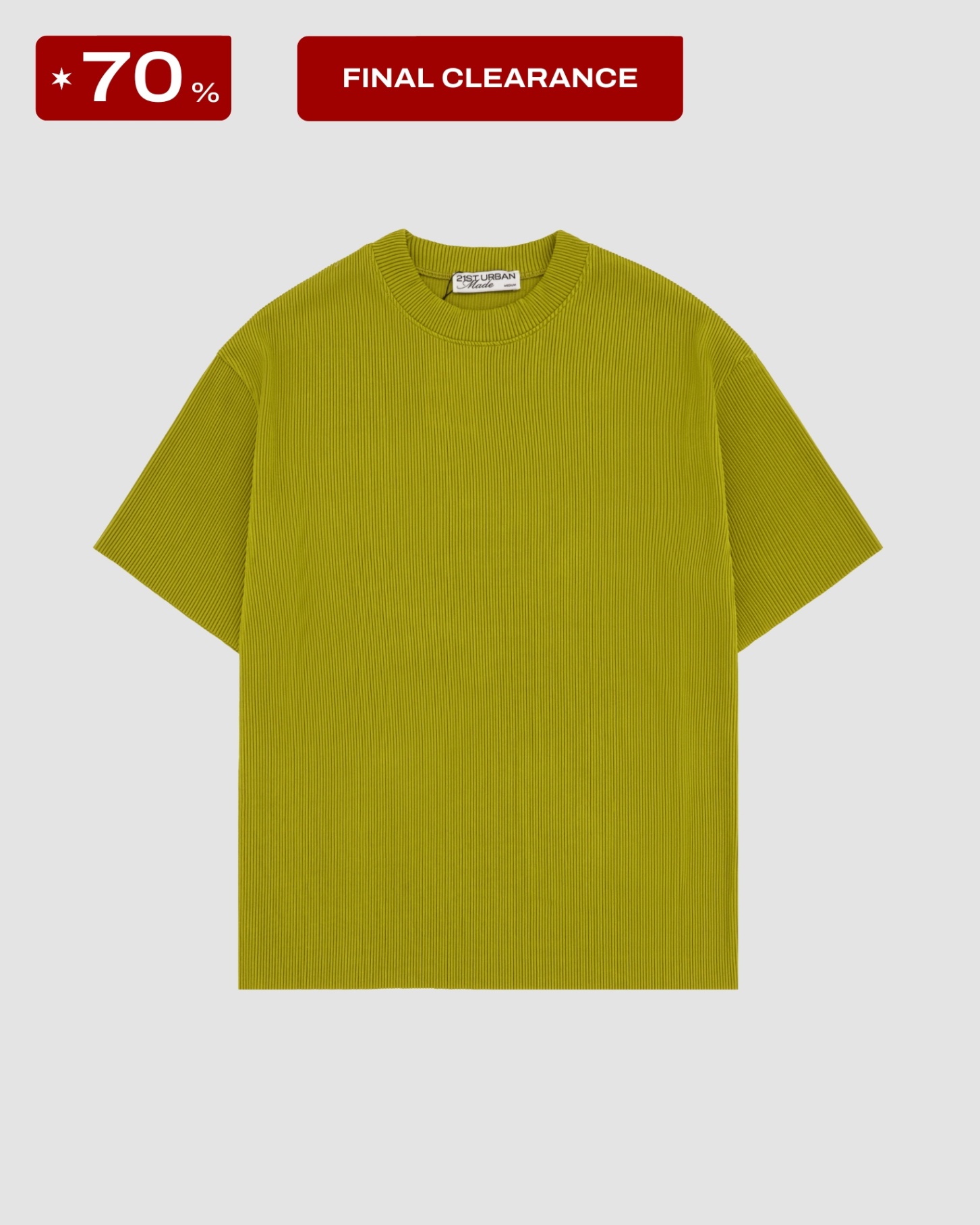 21ST URBAN Avocado Comfy Pleated Top