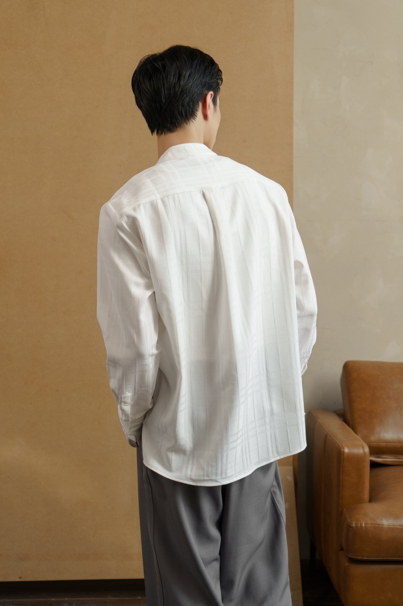 UNCLÉ White Line Blanc Shirt