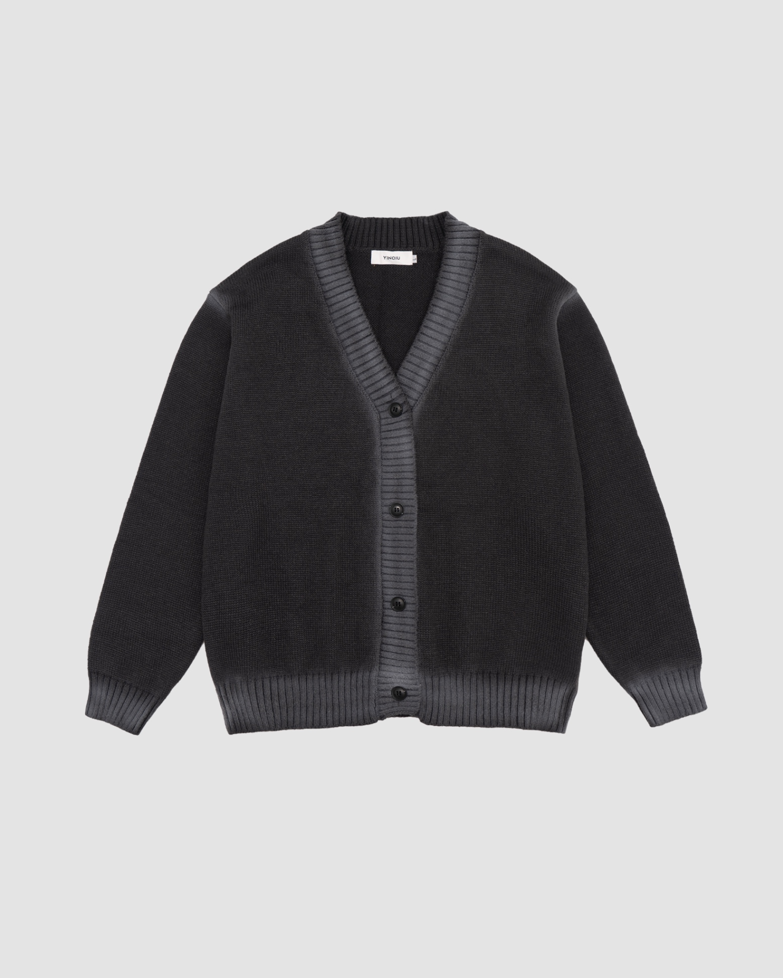 Selected Black Dye Cardigan