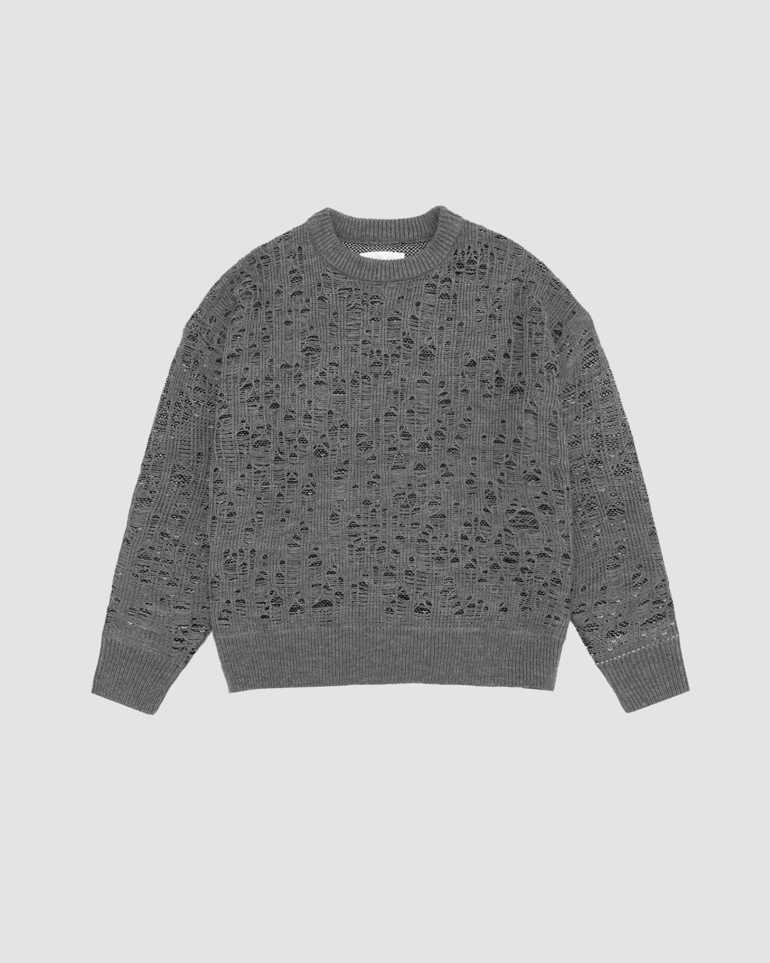 Selected Grey Punch Crewneck