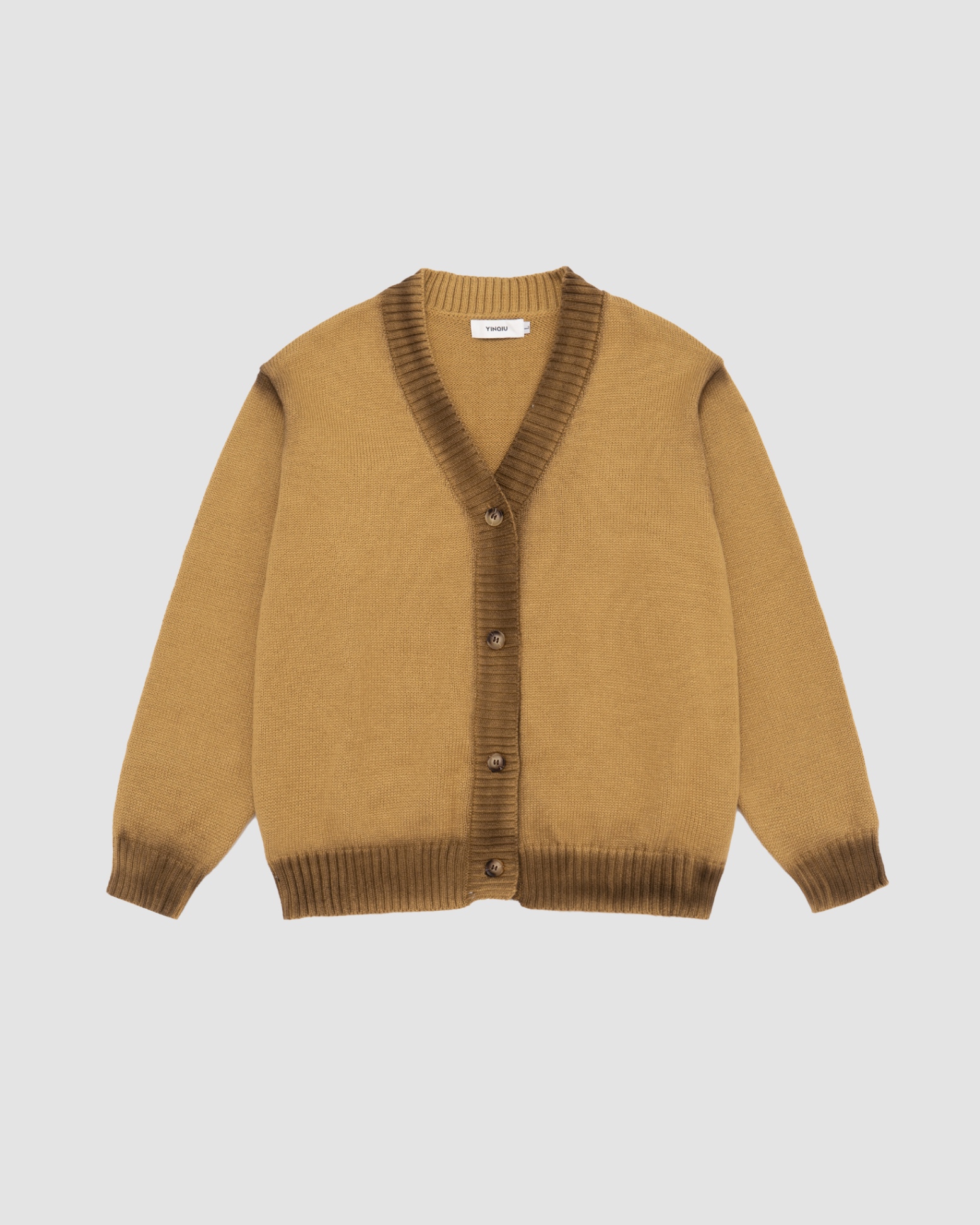 Selected Mustard Dye Cardigan