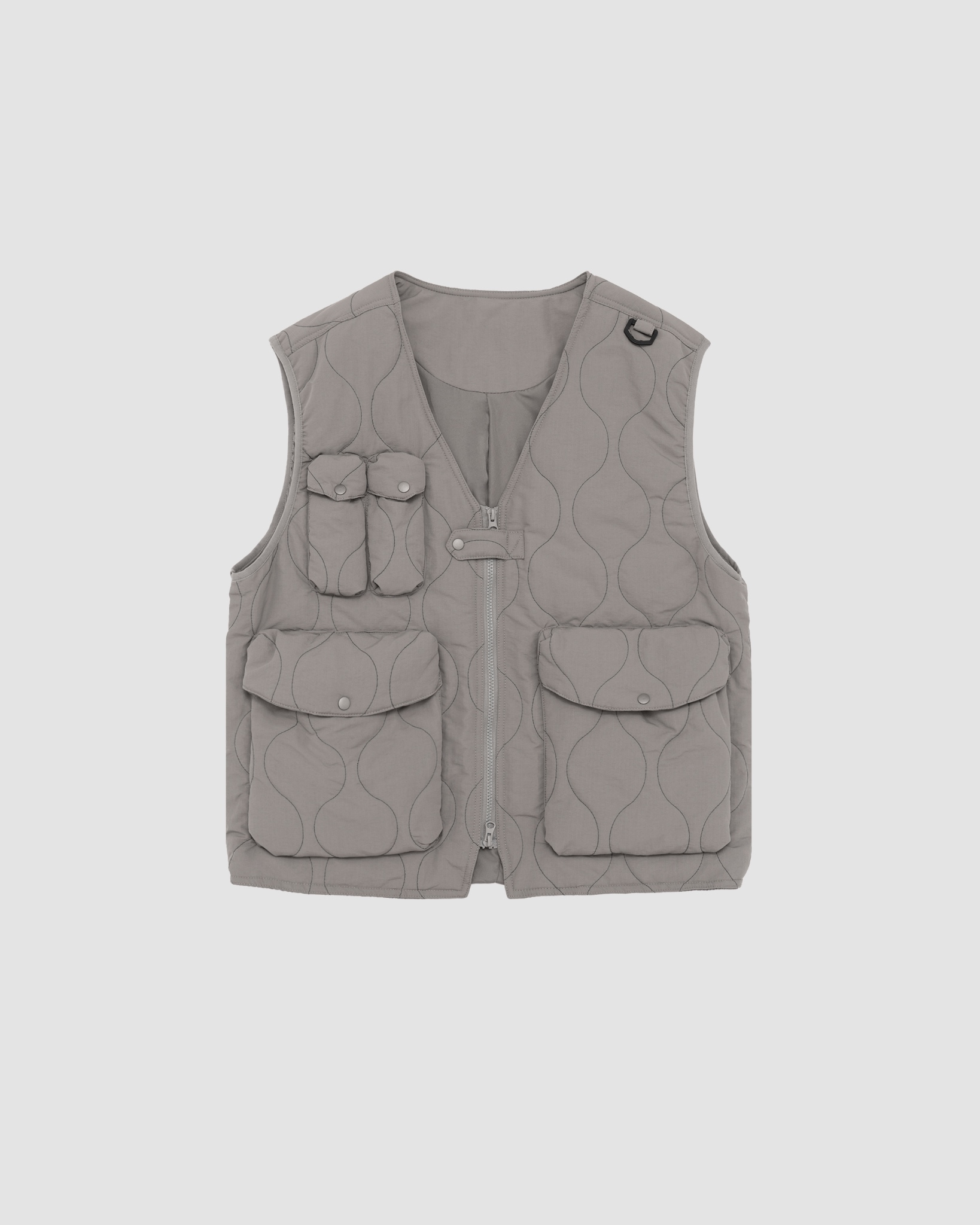 21HOPE&WISH 1391 Grey Multi-pocket Vest