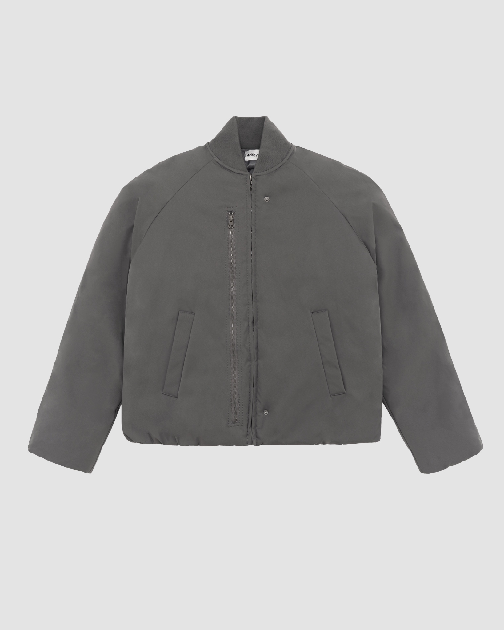 Selected Grey Mutan Puff Jacket