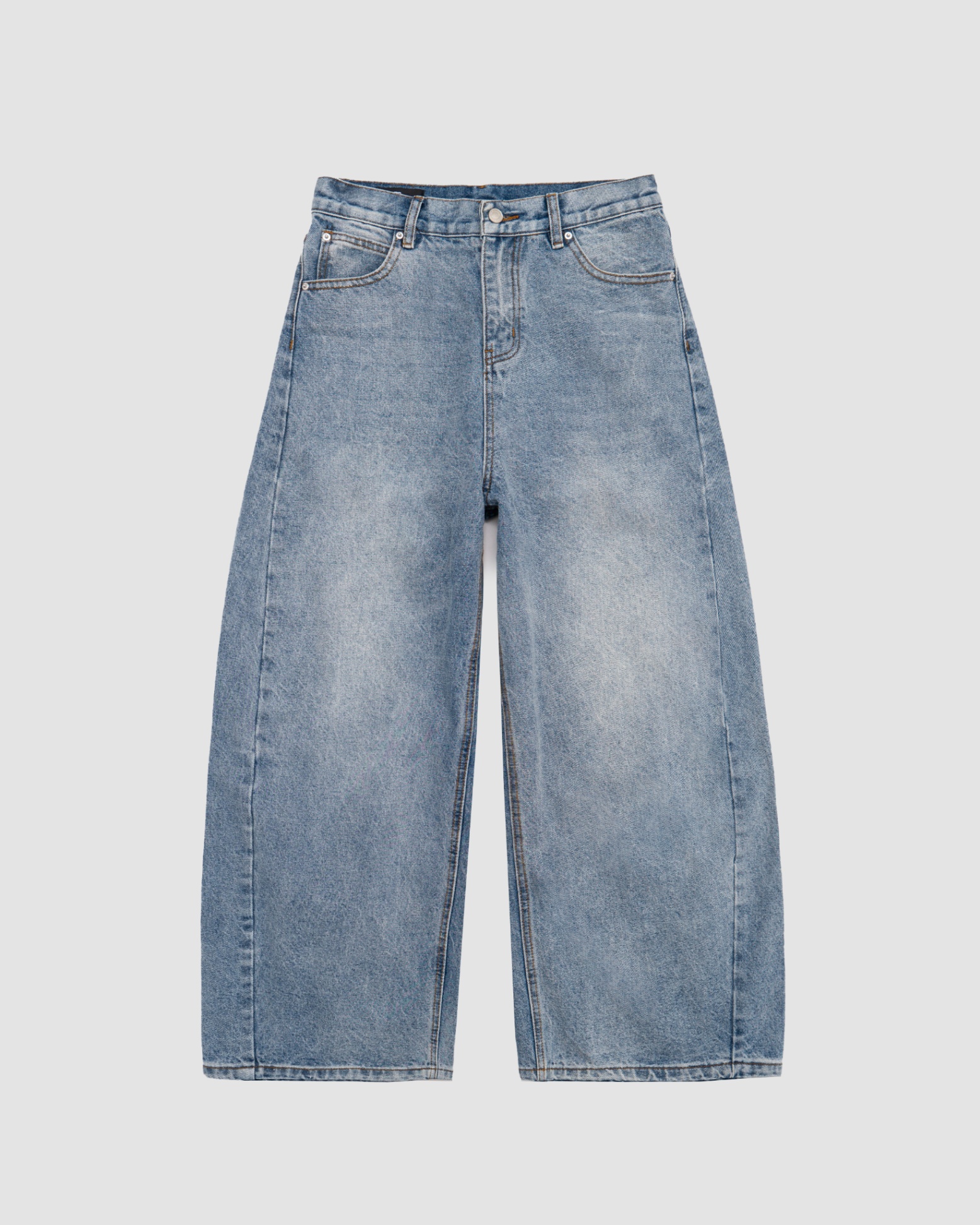 Selected Blue Wash Balloon Pants