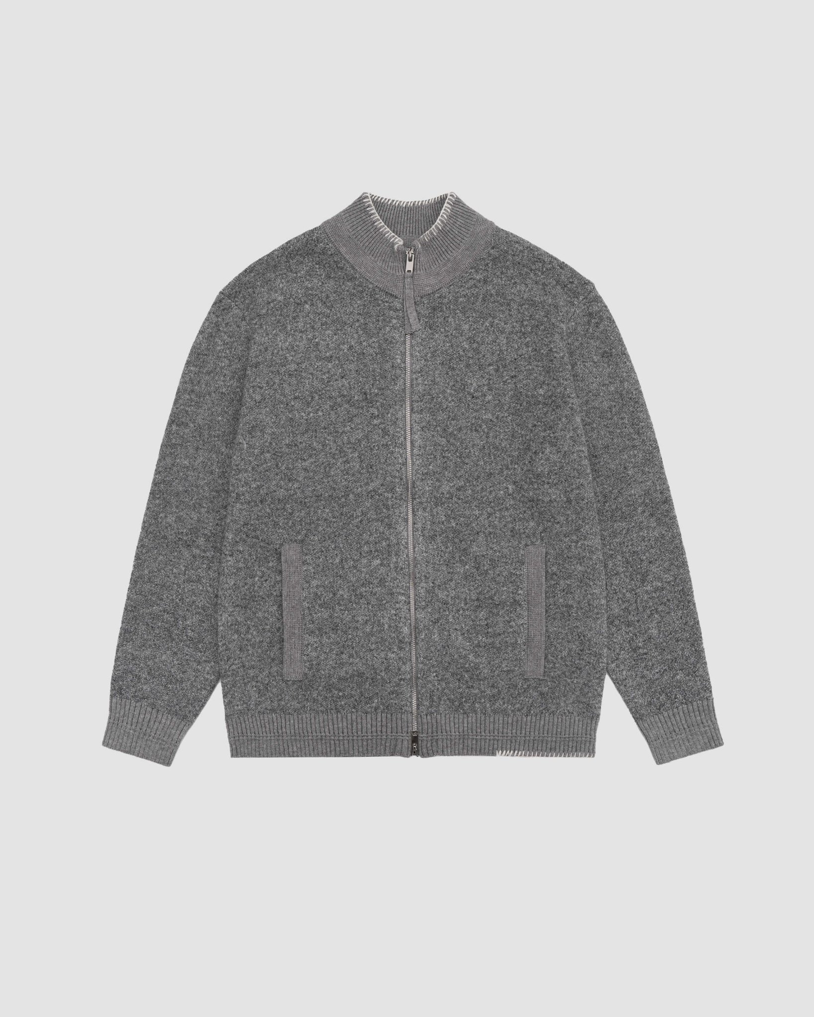 Selected Light Grey Polm Knit Jacket