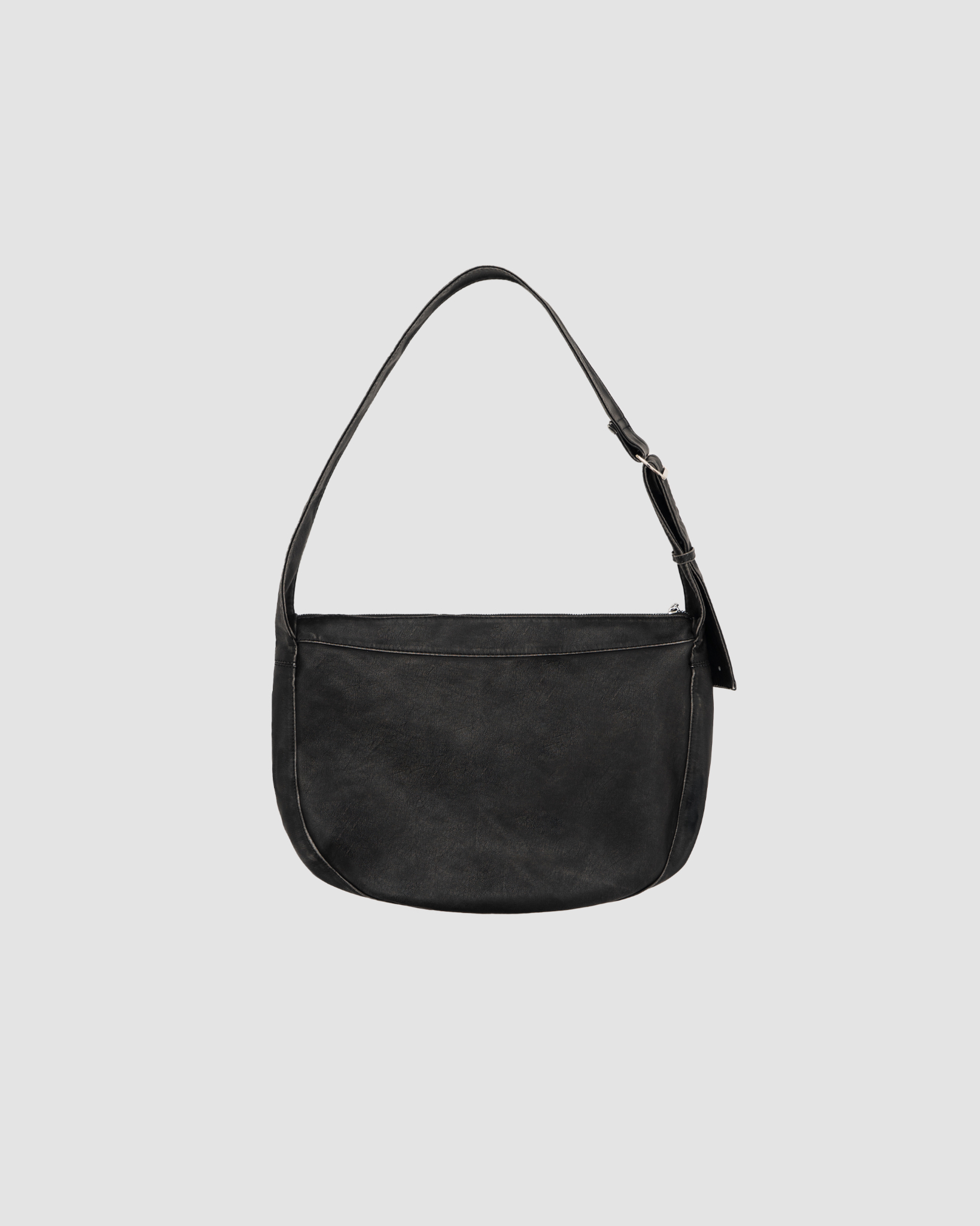 Selected Black Crack Shoulder Bag