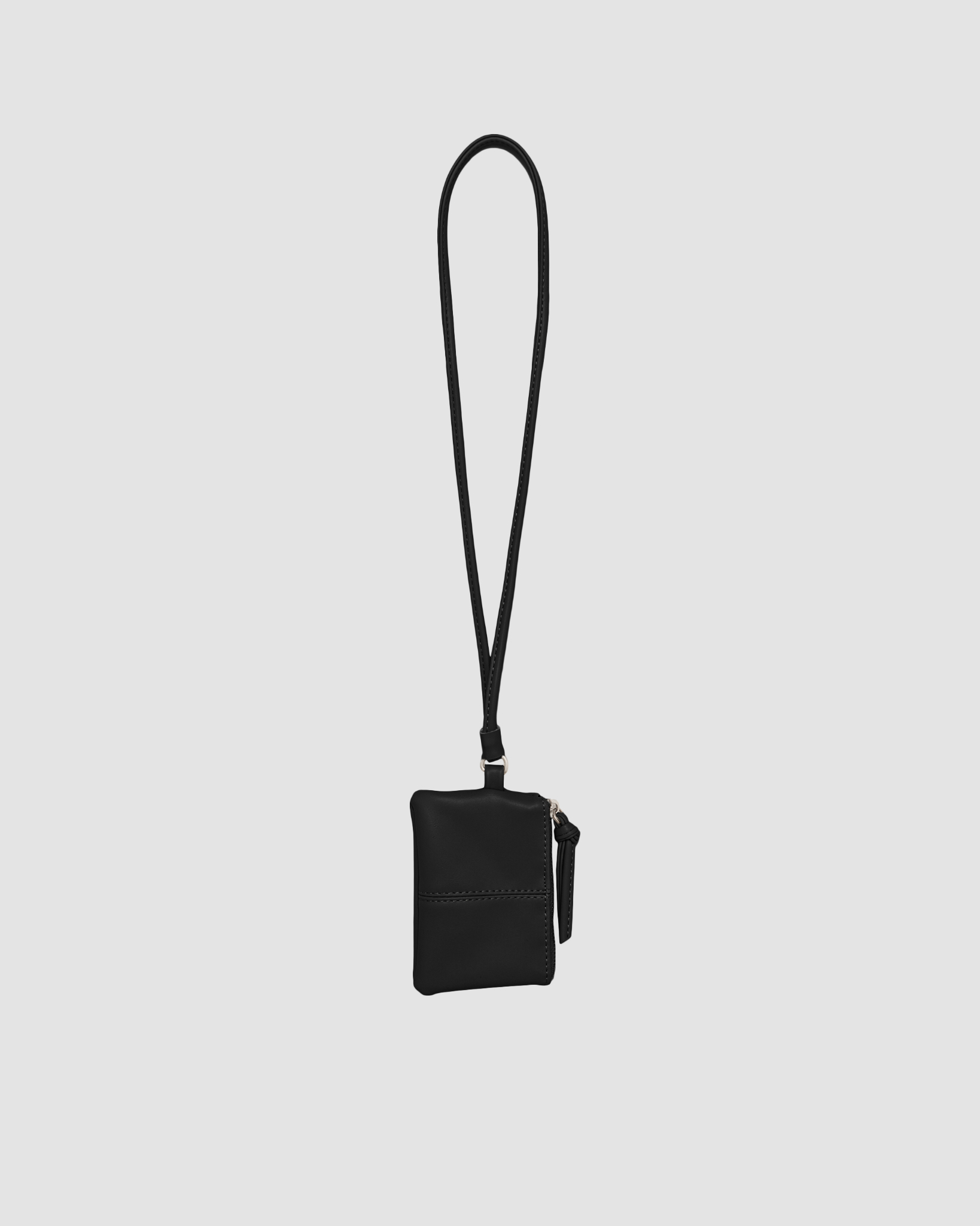 Selected Black Wallet Lanyard Pouch