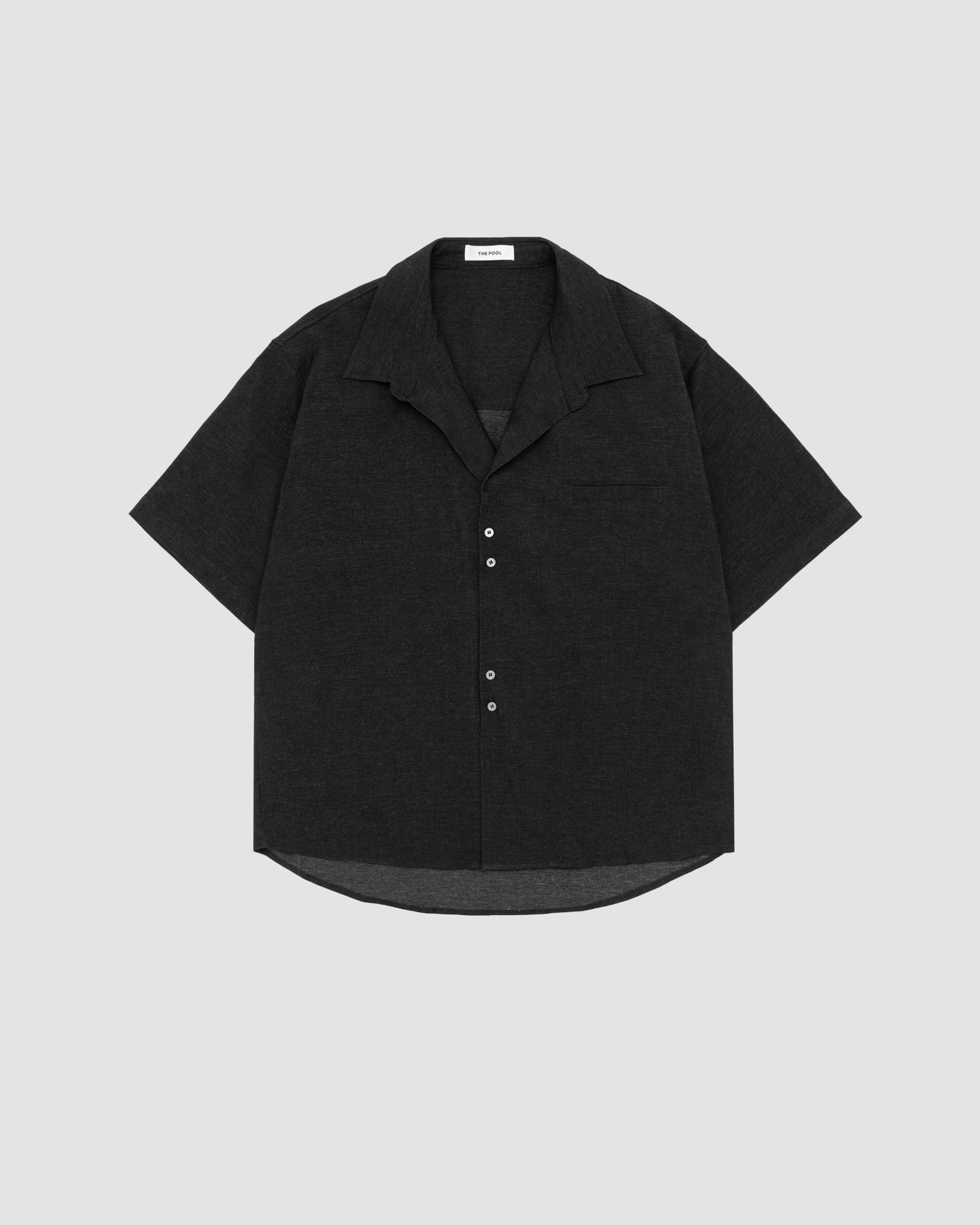 Selected Black Cross Button Shirt