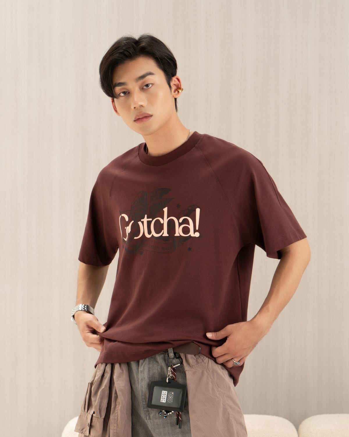 21ST URBAN Plum Gotcha T-shirt