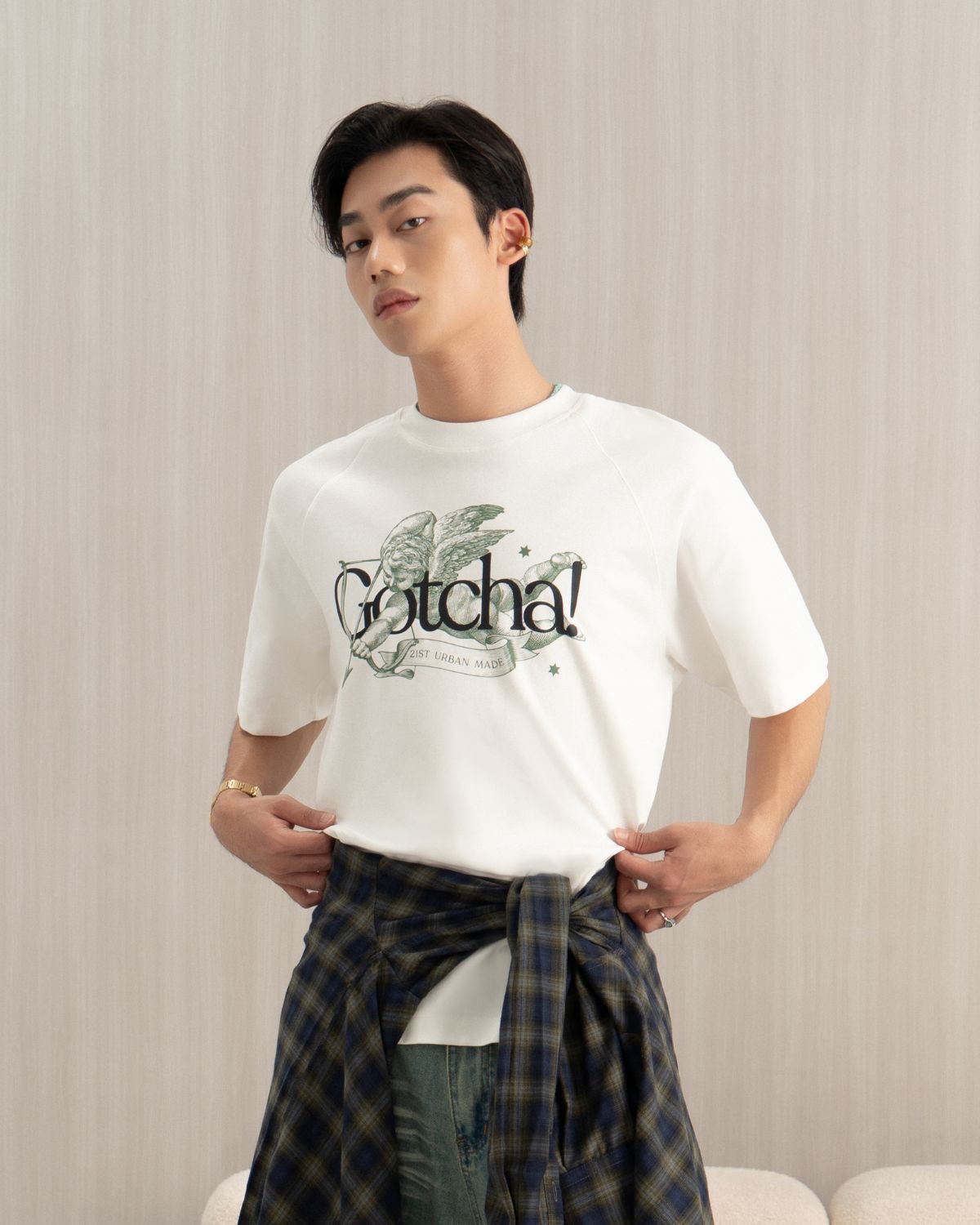 21ST URBAN White Gotcha T-shirt