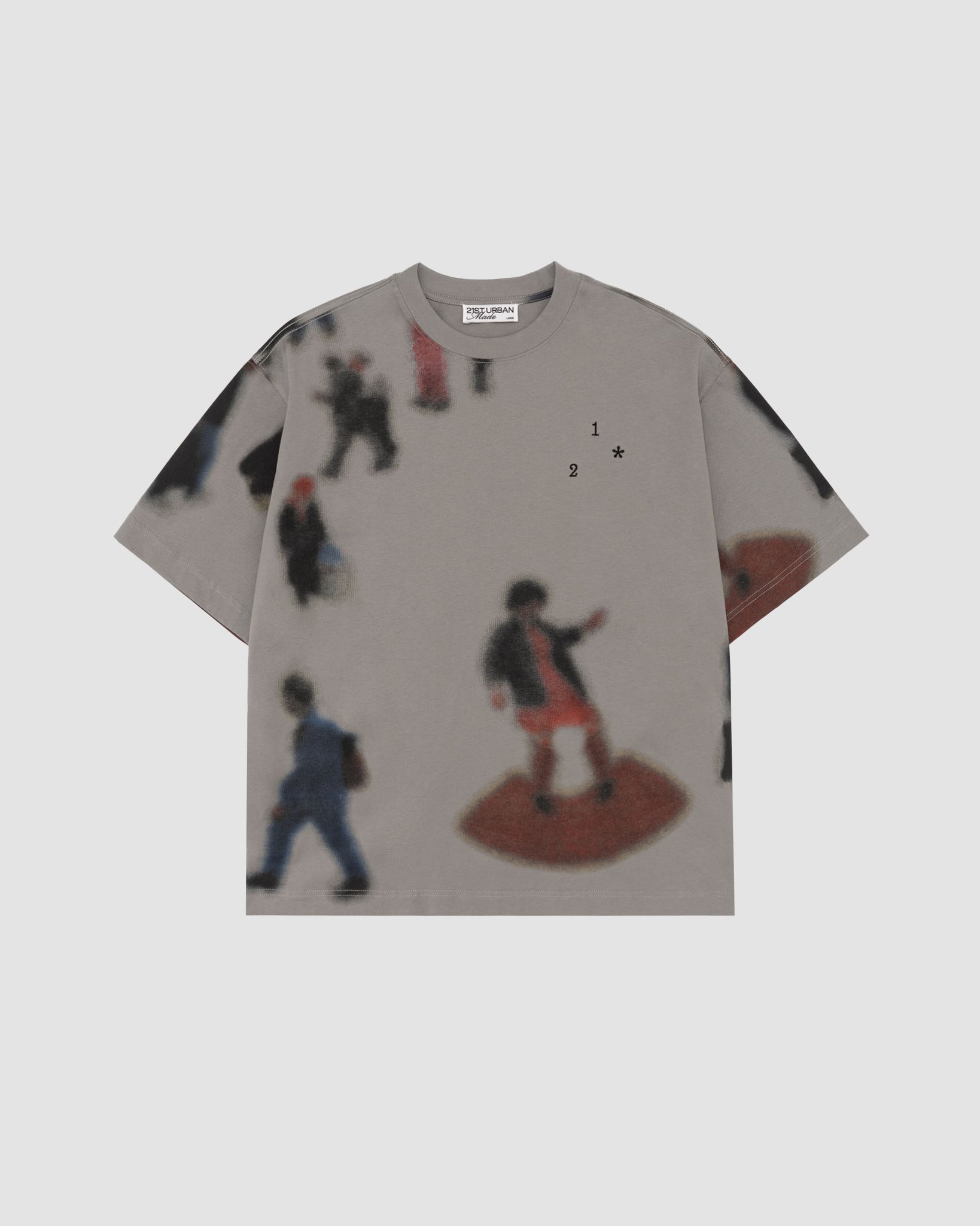 21ST URBAN Grey Urban Illusion T-shirt