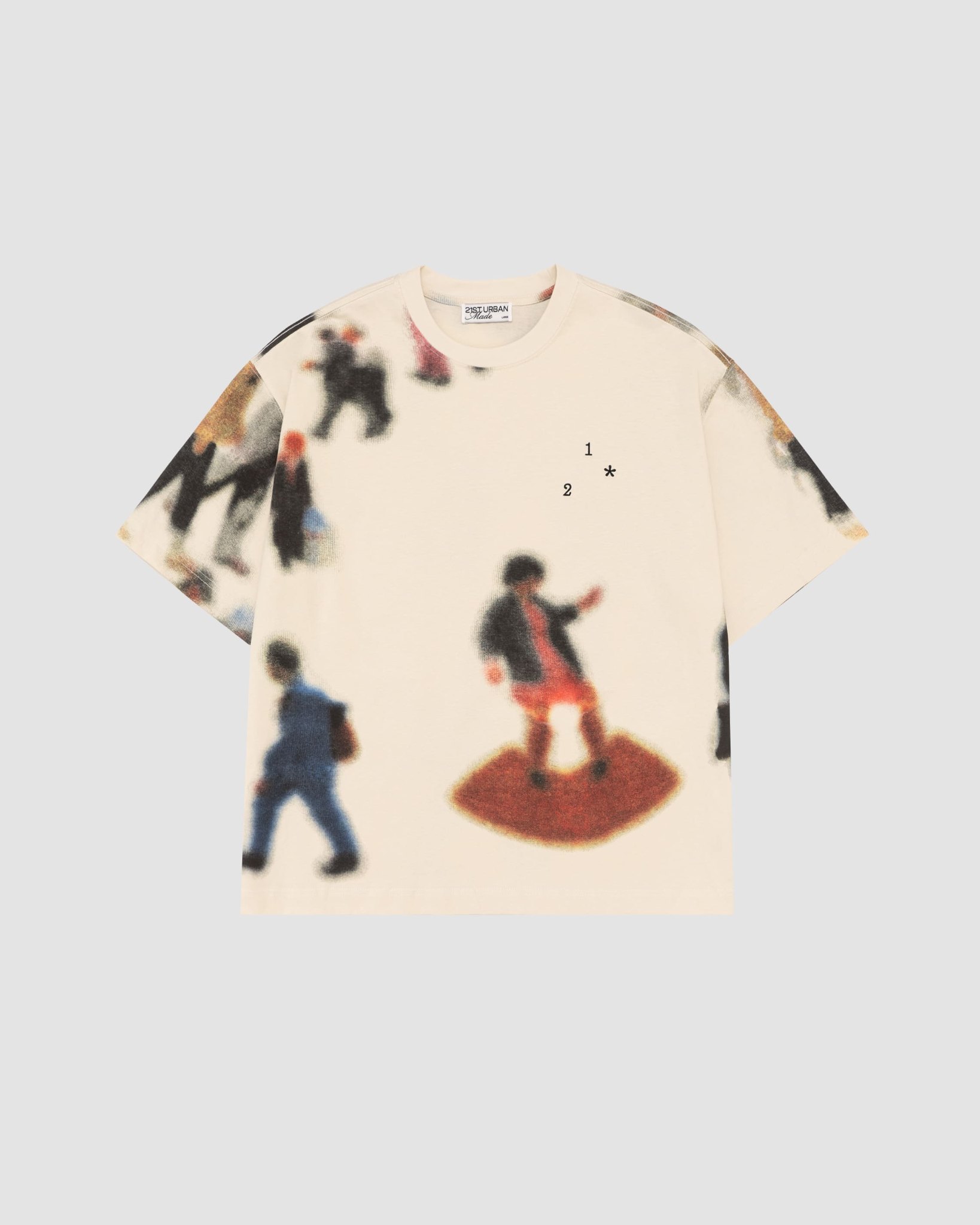 21ST URBAN Beige Urban Illusion T-shirt