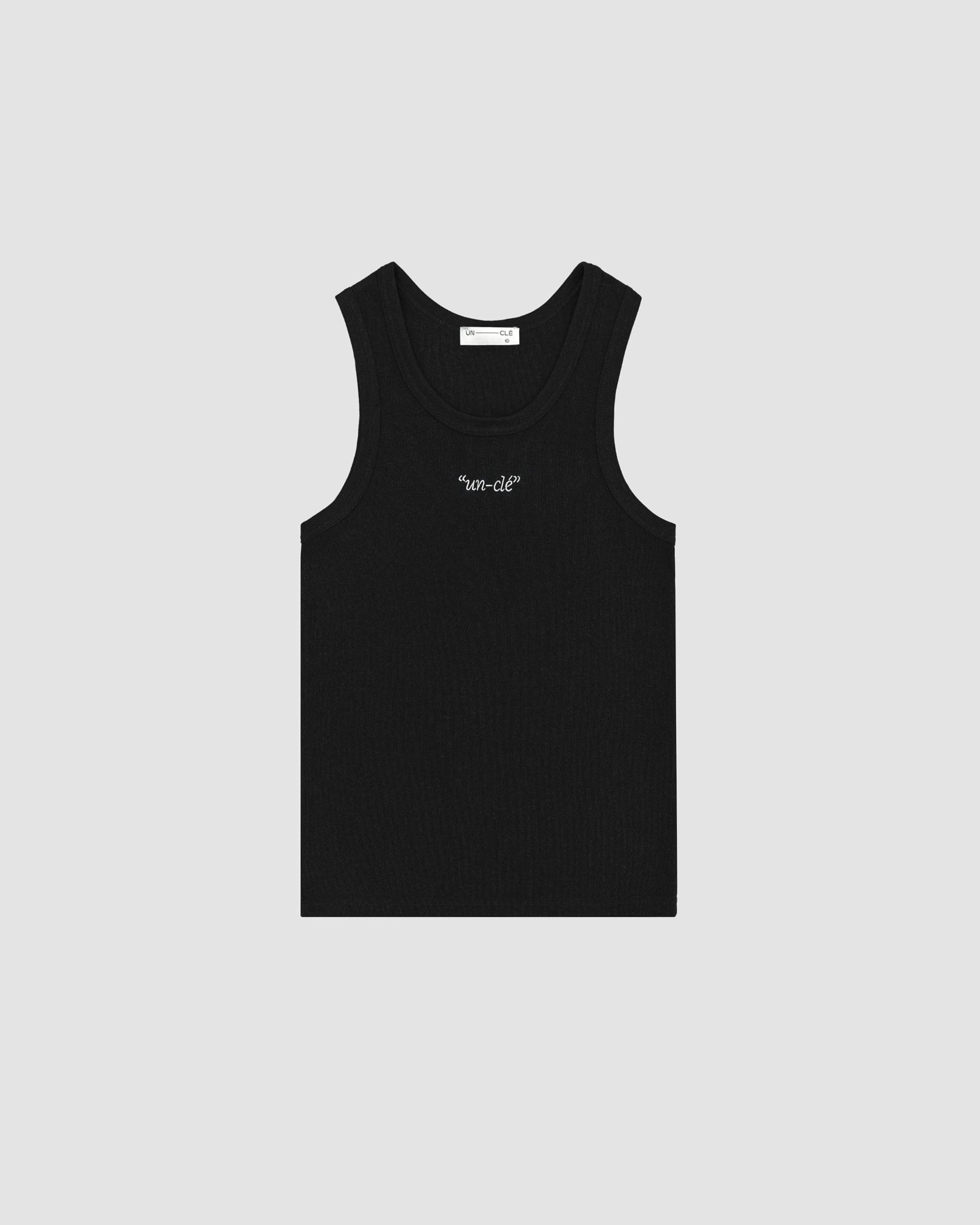 UNCLÉ Black Blank Tanktop