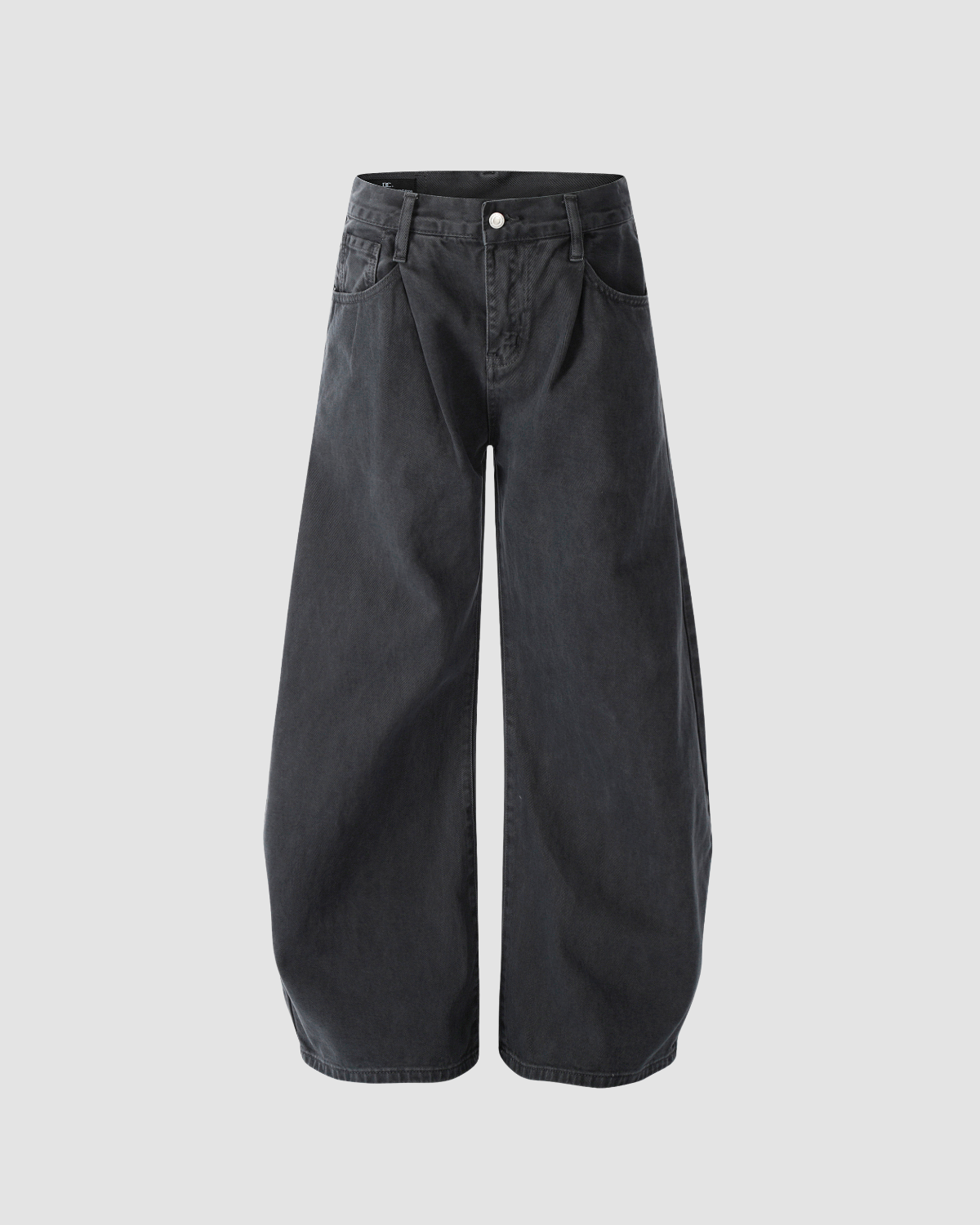 Selected Grey Apen Wide Jeans