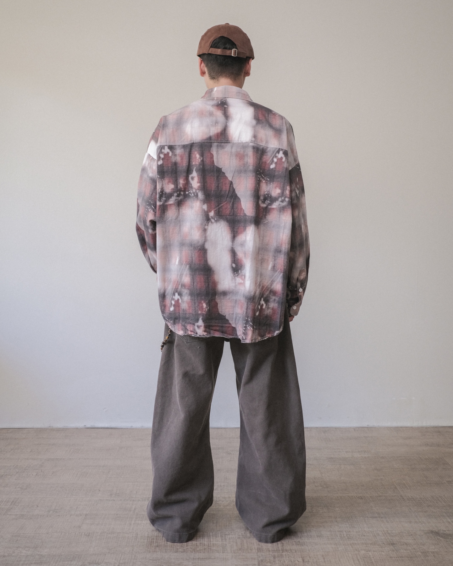 Selected Red Spill Plaid Overshirt