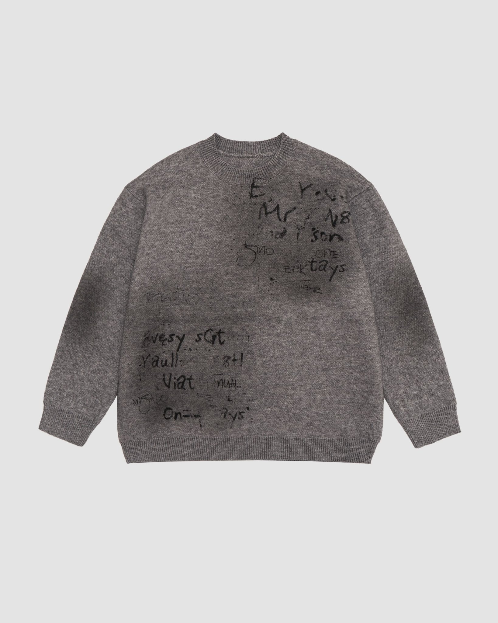Selected Grey Draft Crewneck