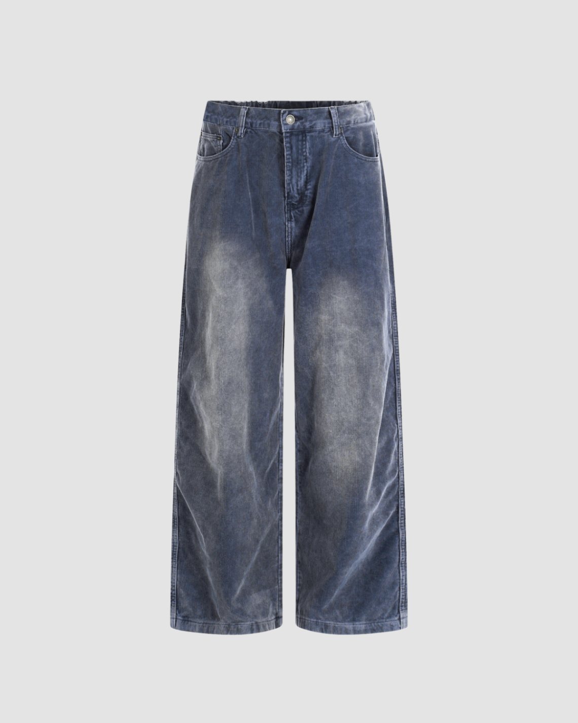 Selected Blue Wax Corduroy Pants