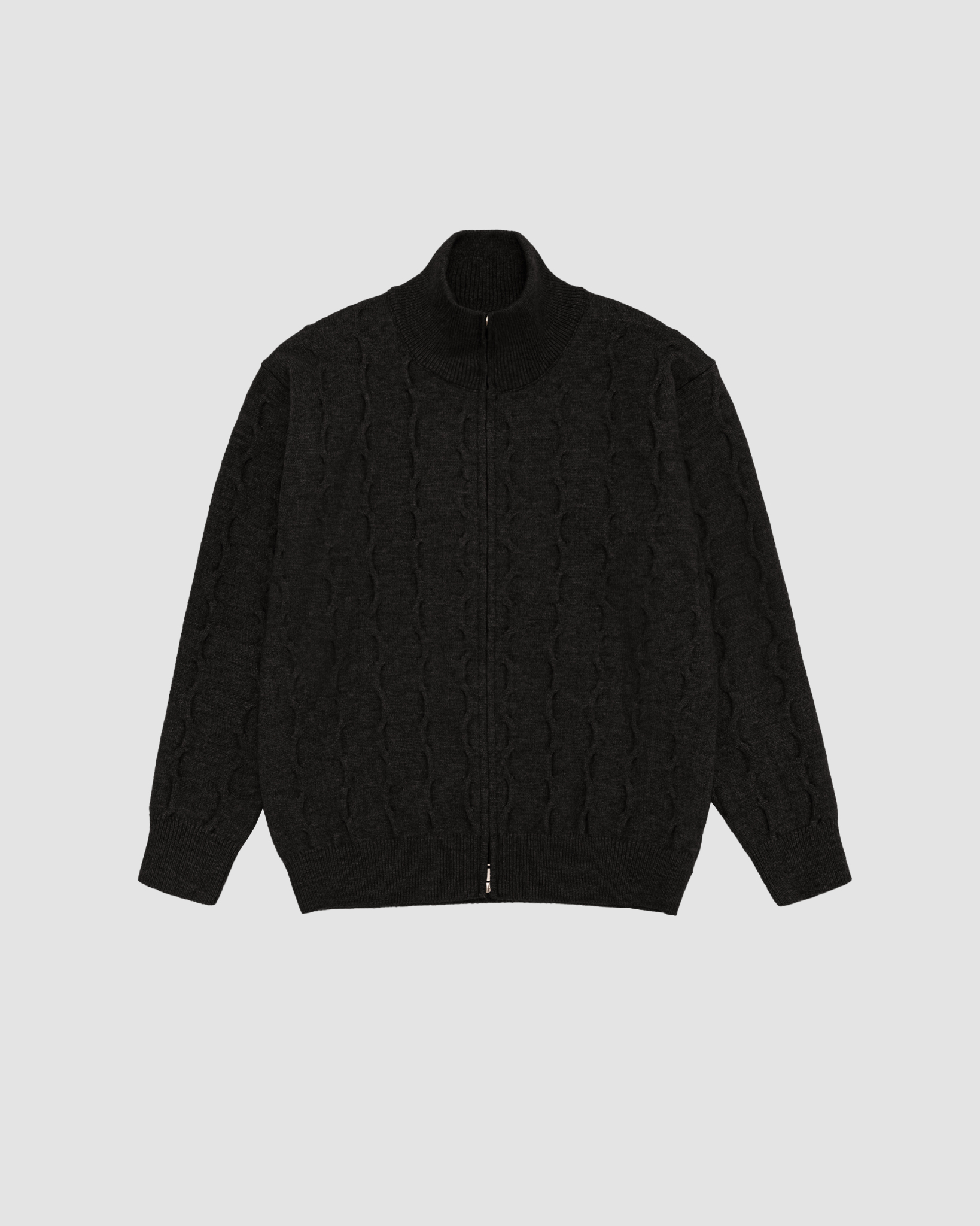 Selected Black Knot-knit Jacket