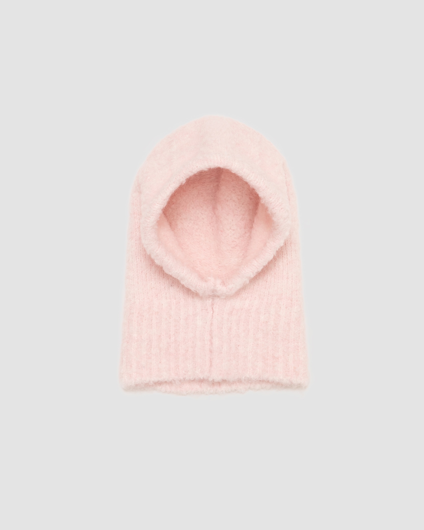 Selected Pink Cocoon Knit Hooded
