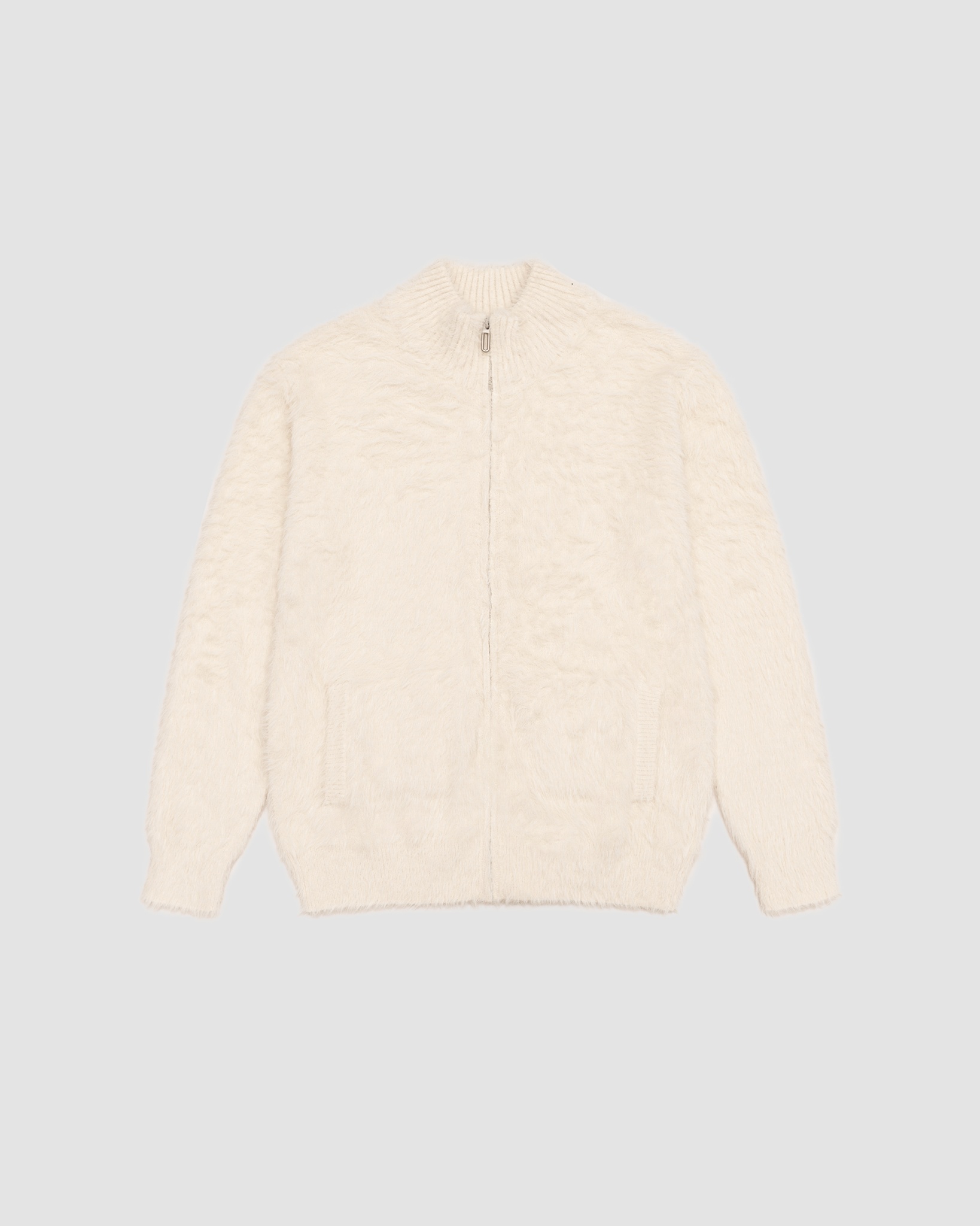 Selected White Fur-fur Jacket