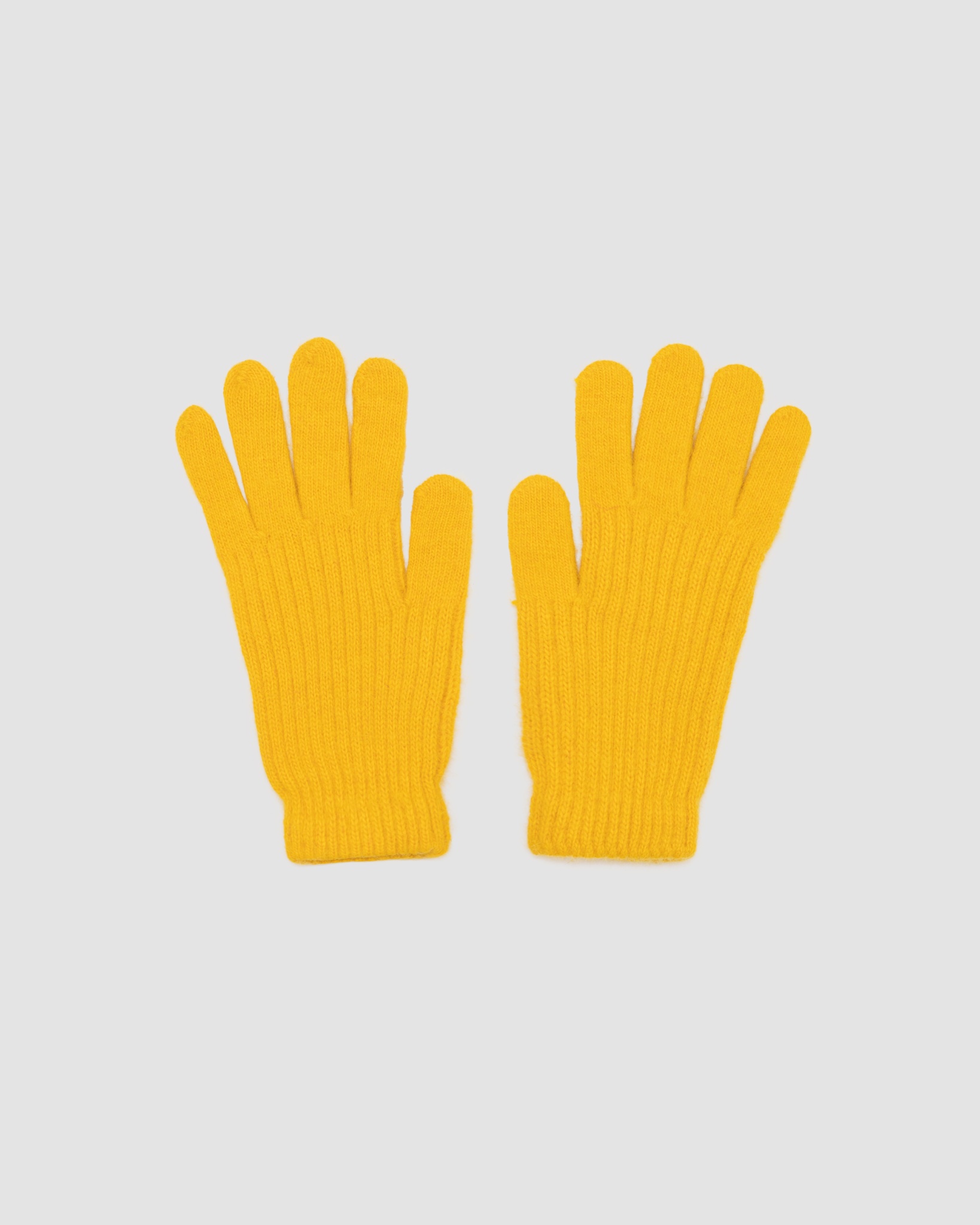 Selected Yellow Fur Gloves
