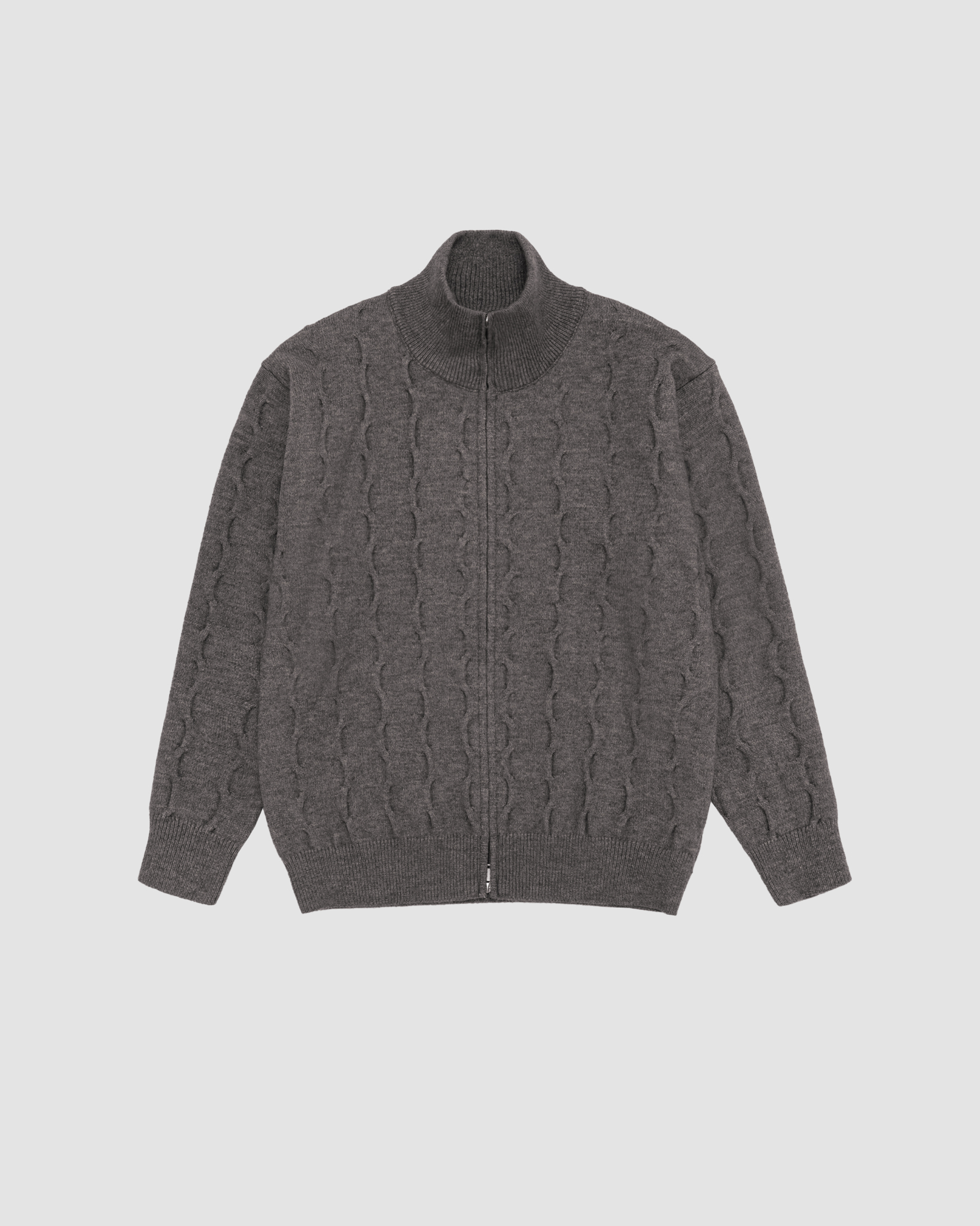 Selected Grey Knot-knit Jacket