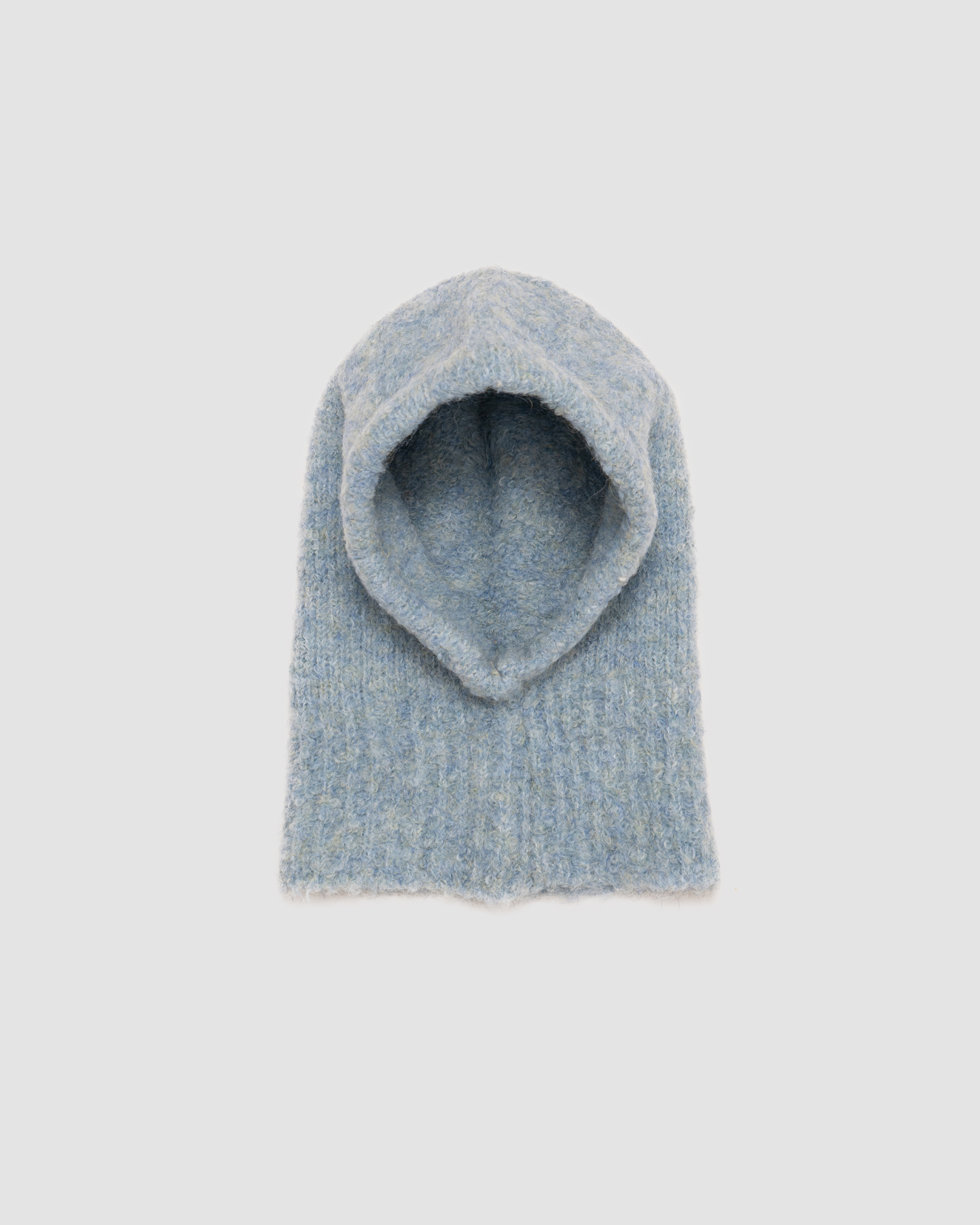 Selected Blue Cocoon Knit Hooded