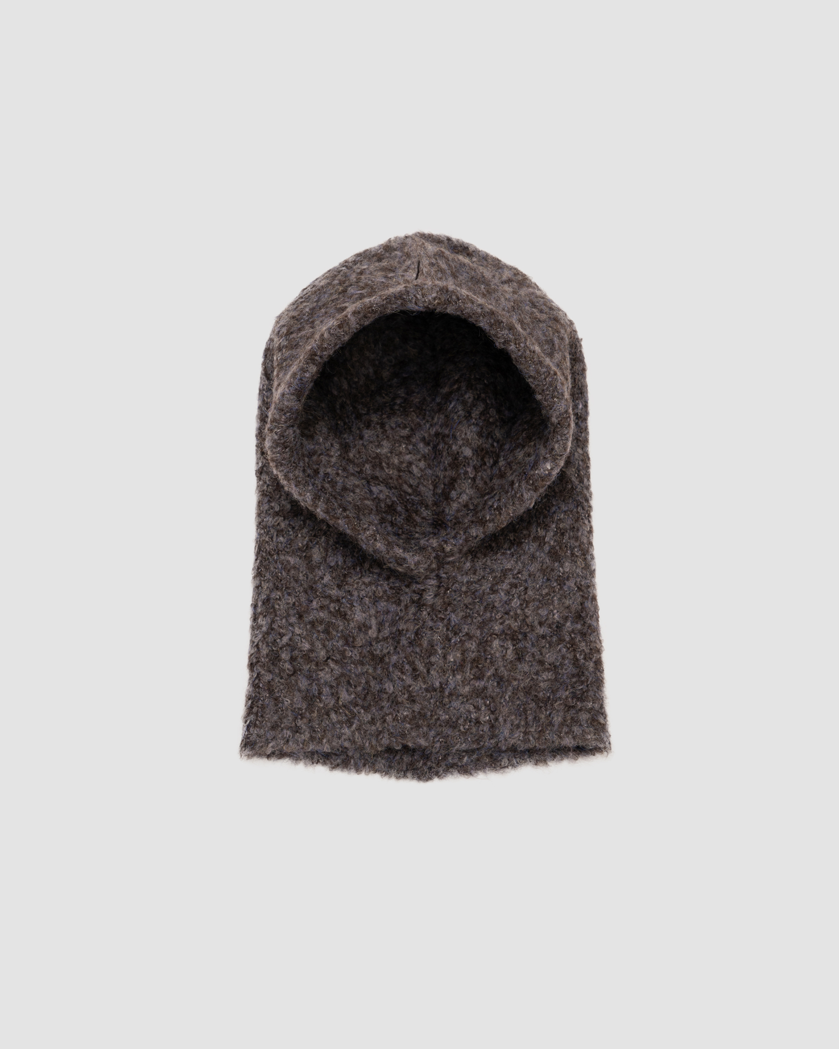 Selected Grey Cocoon Knit Hooded