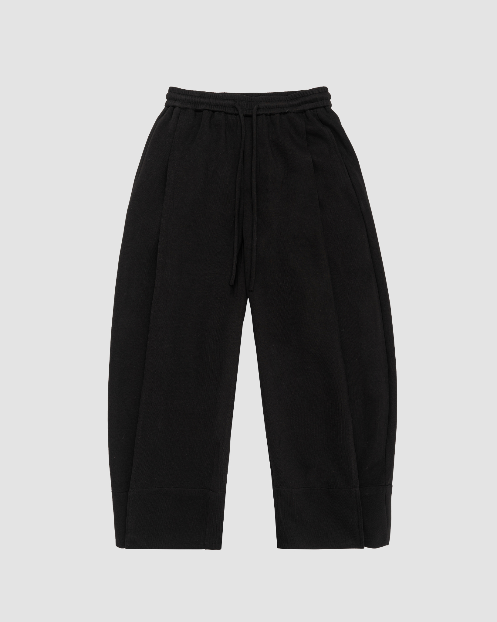 Selected Black Flap Sweatpants